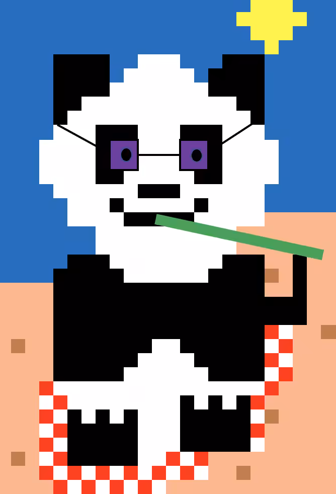 "Tanimal Collection": Tanning Panda
