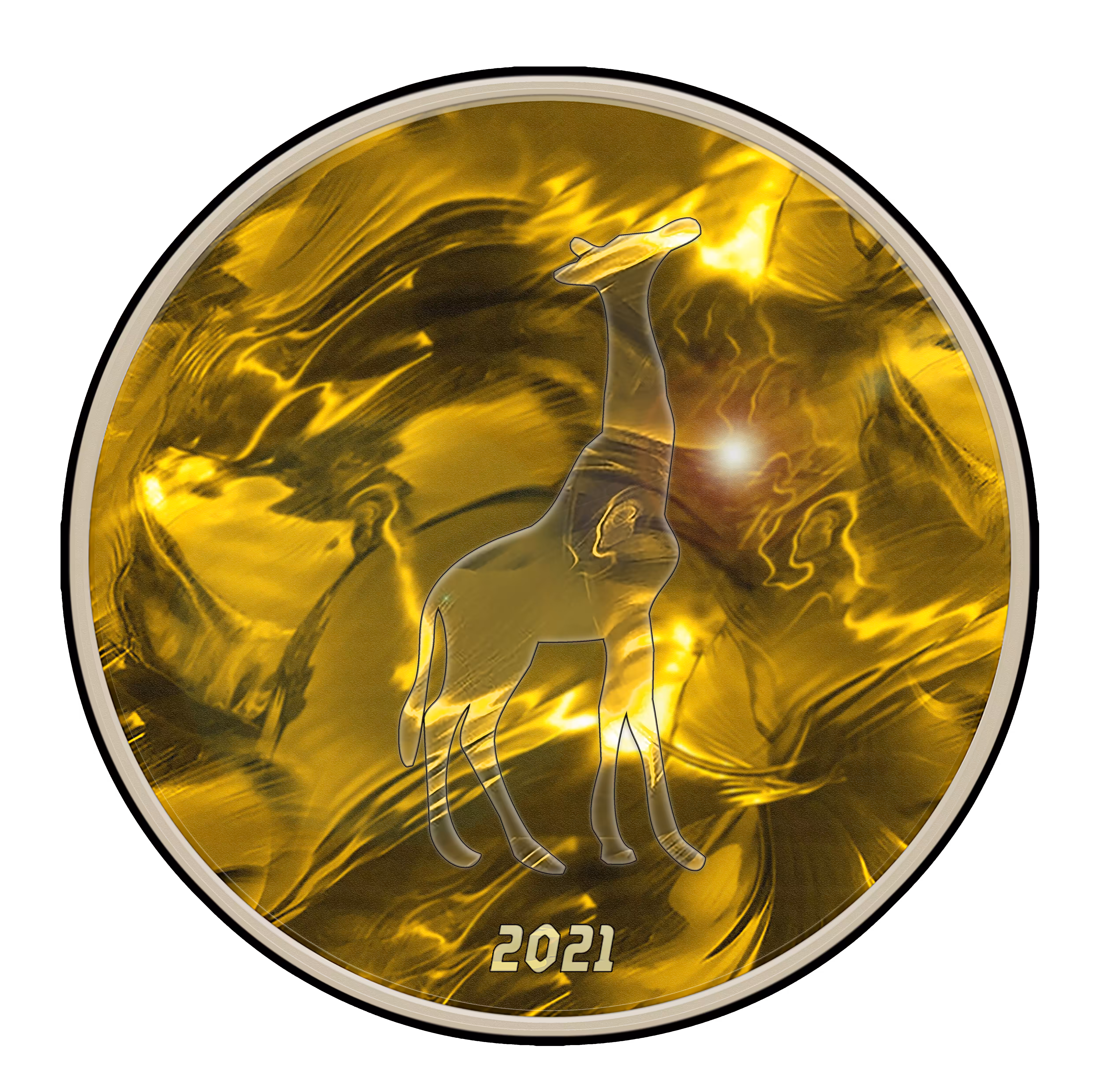 Giraffe Medallion 2021