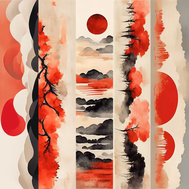 AI Japanese garden #14