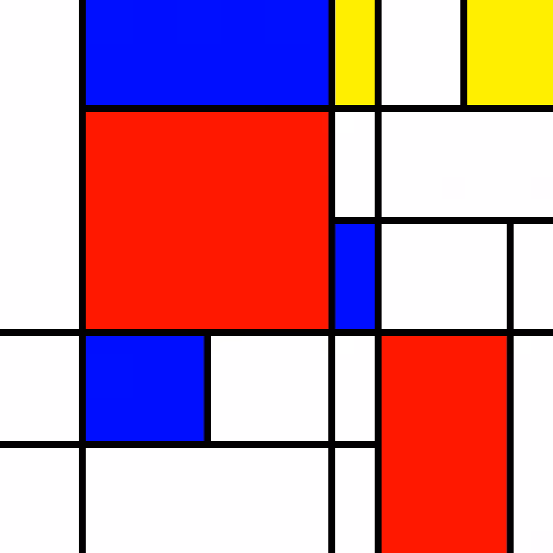 compositioninredblueandyellow.art, (NFT) #16