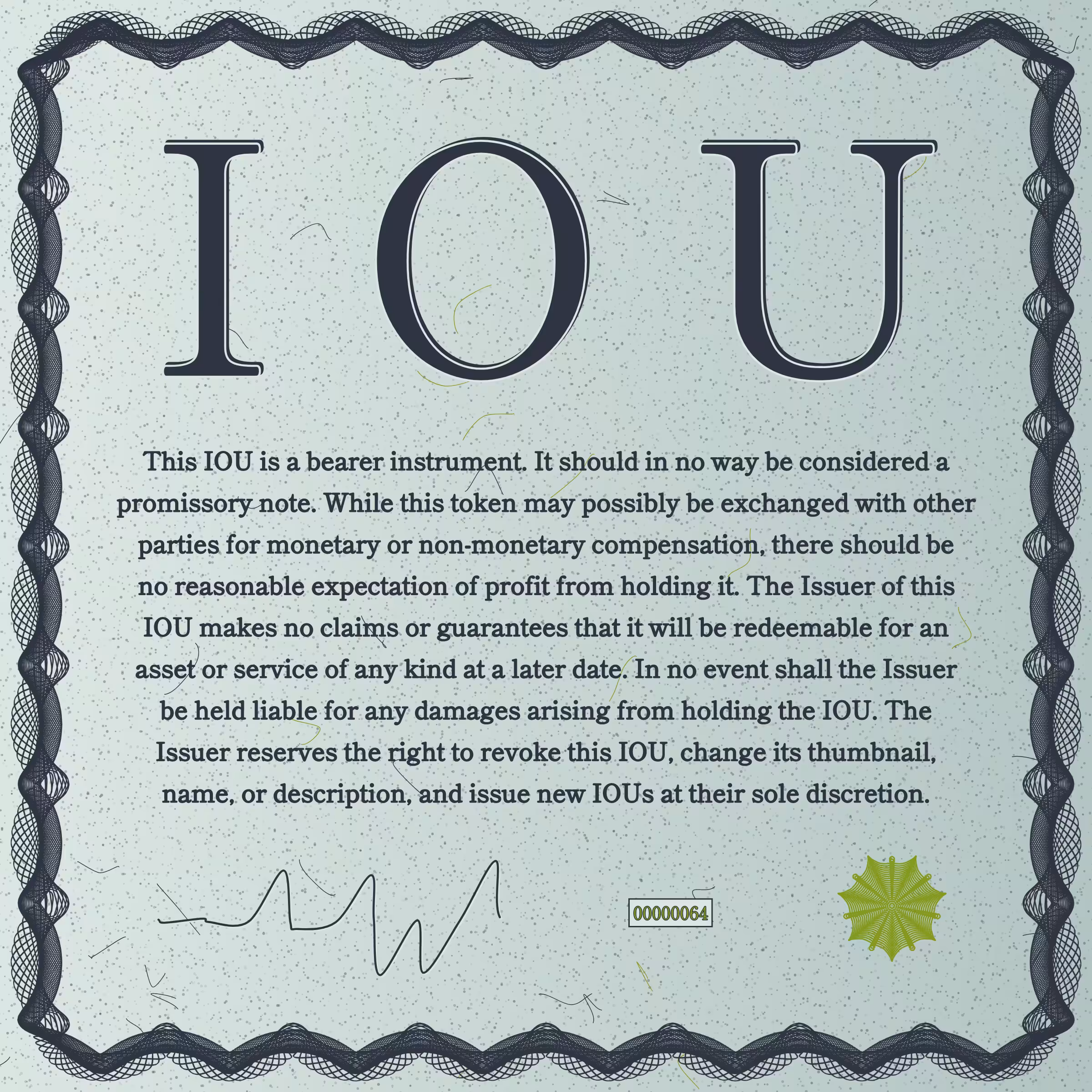 IOU #64