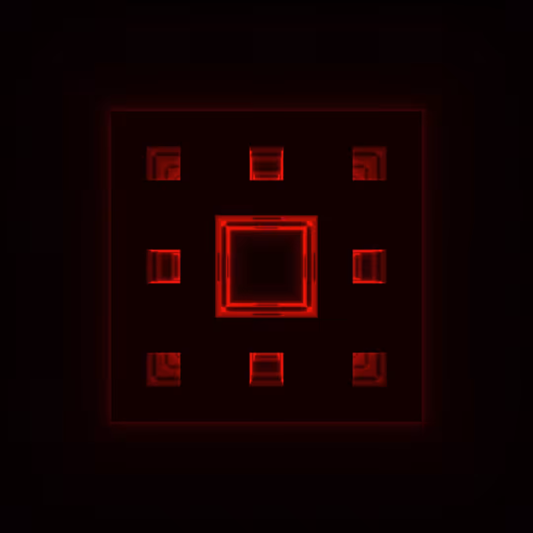 Menger Sponge 2 - RED