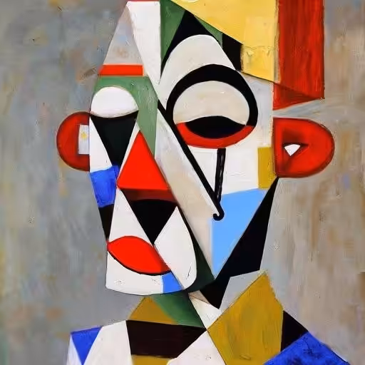Cubist #34 (Clown)