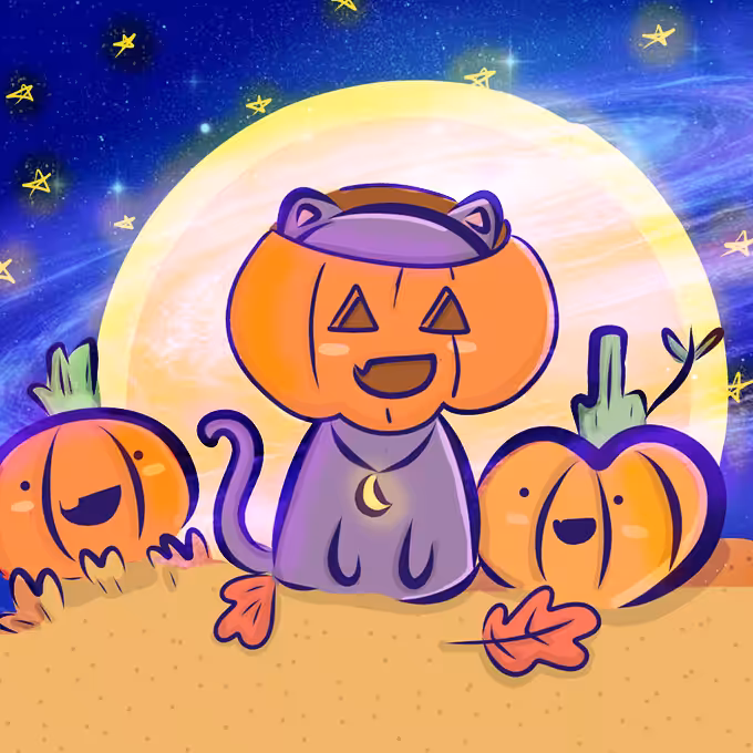 pumpkin kitten
