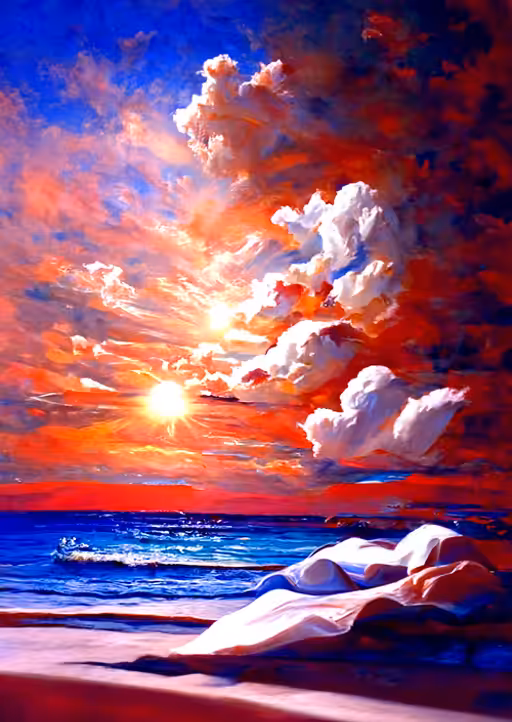 SUNSET AT THE BEACH #2
