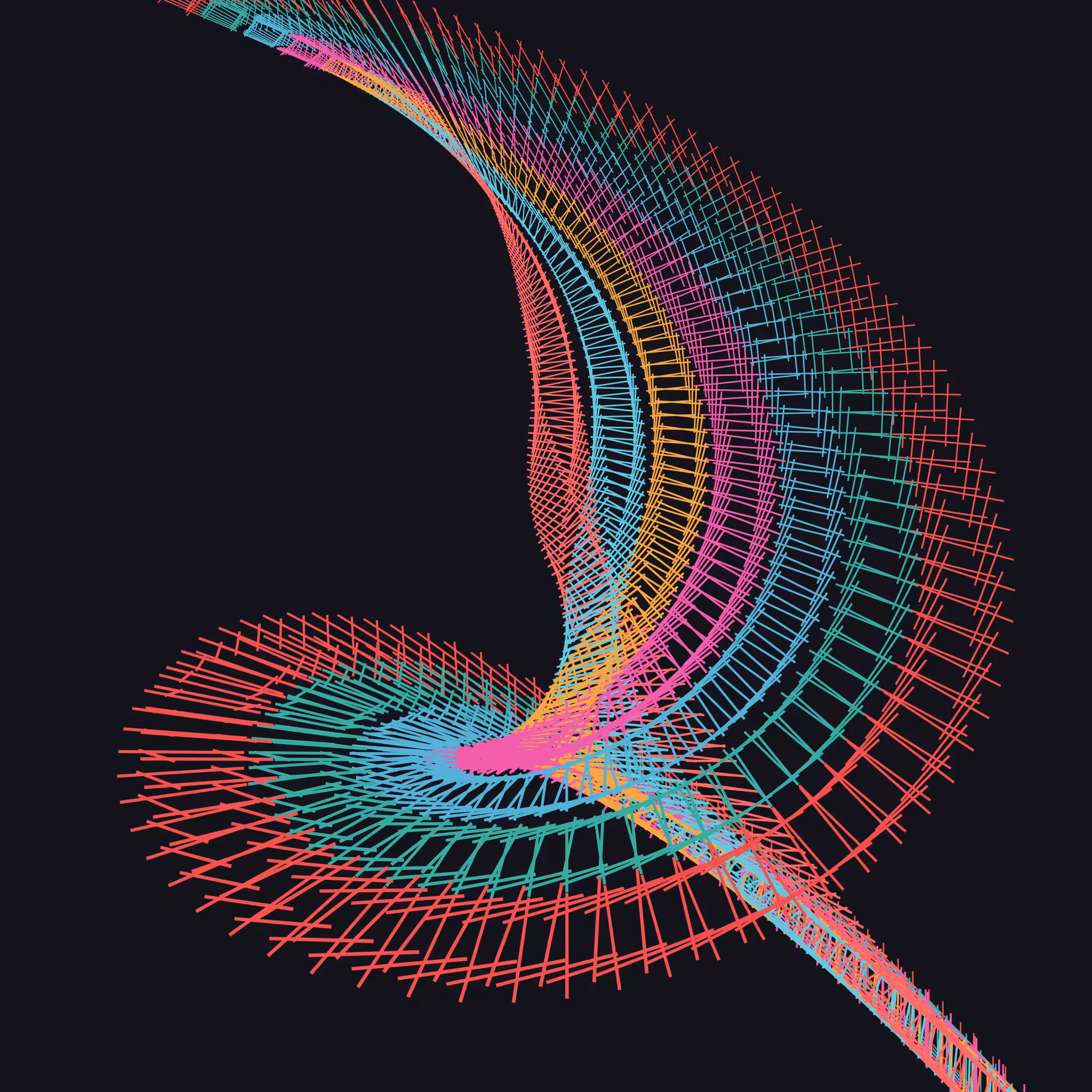 fractal leaf: twist ties