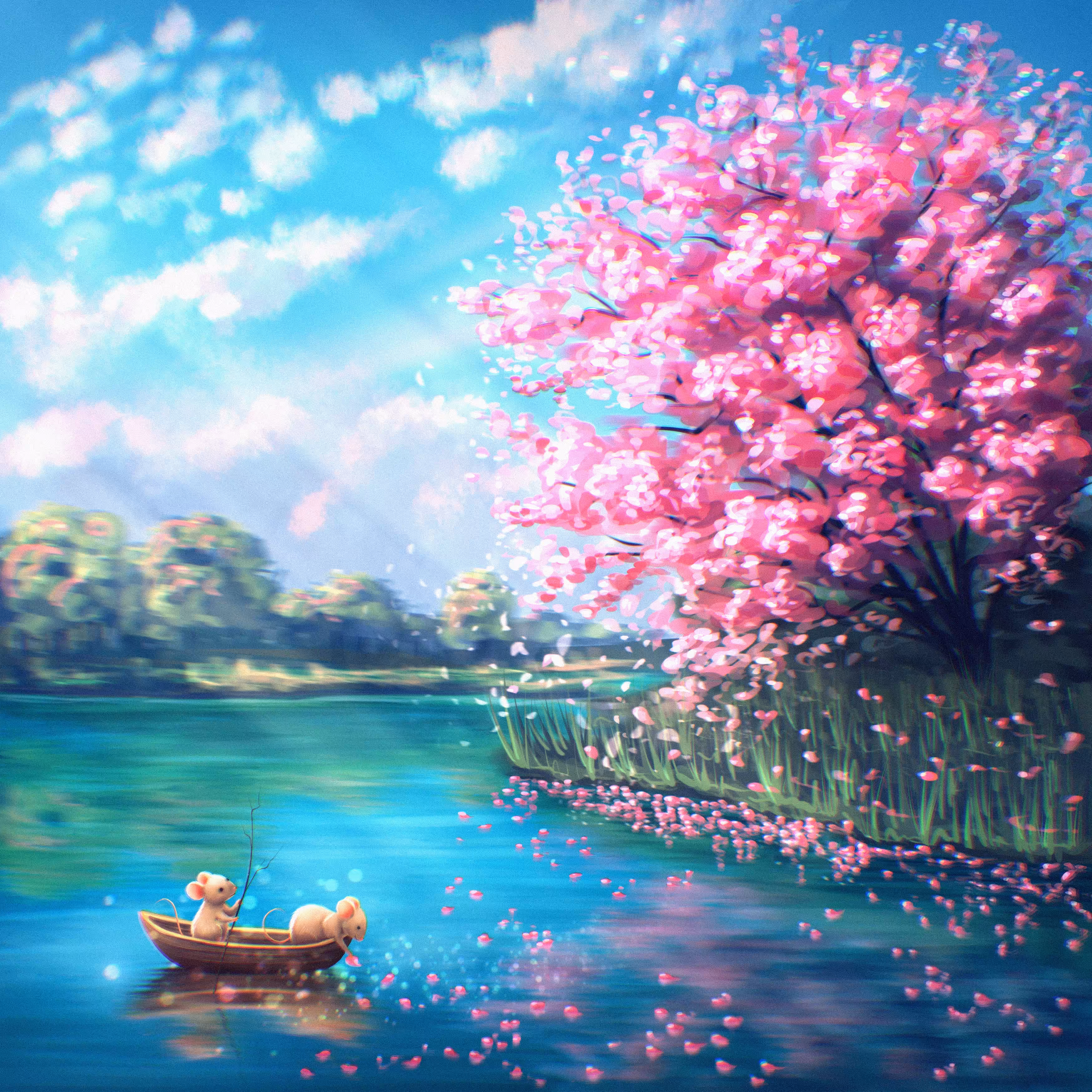 The magic of the spring tree