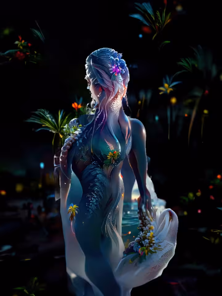 mermaid in laguna beach