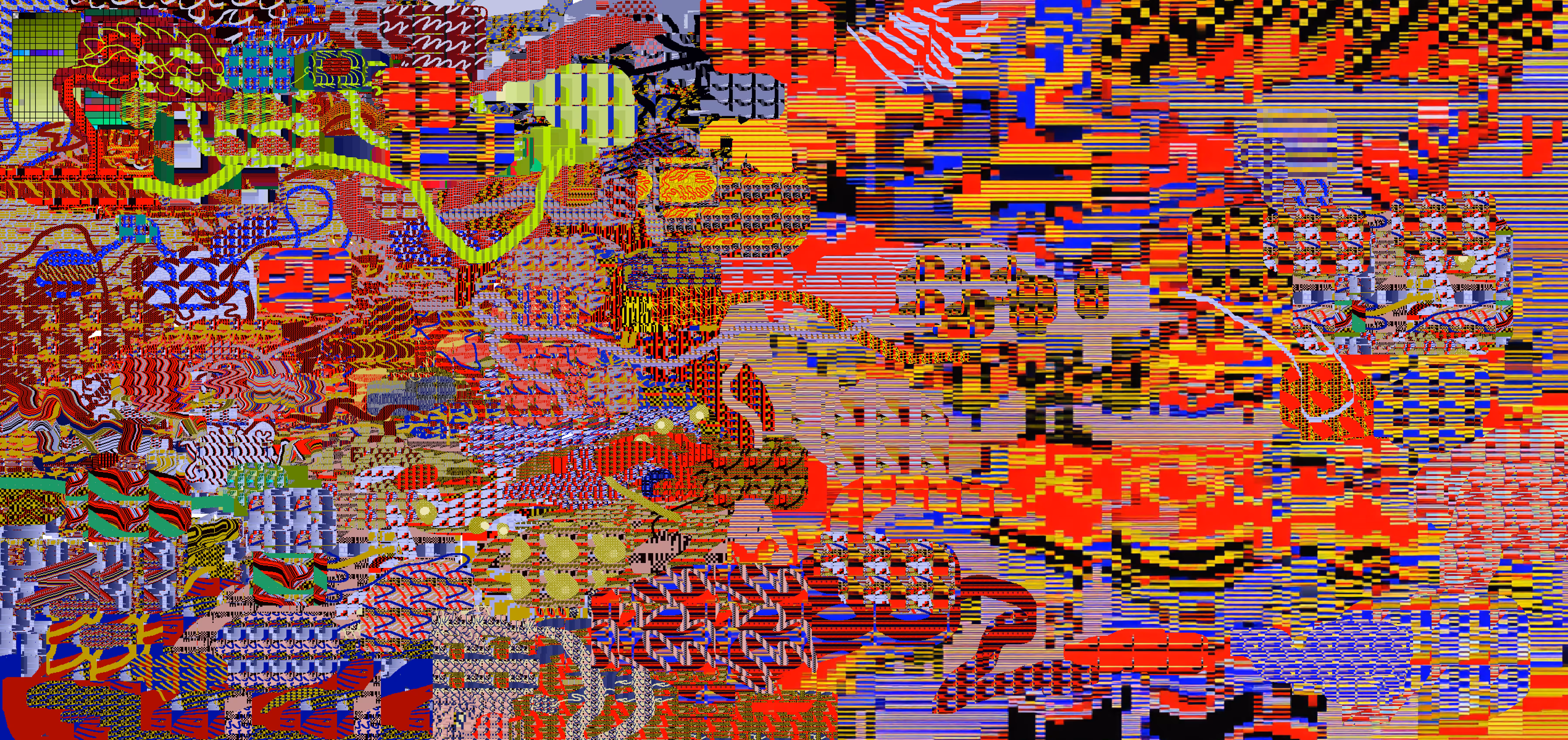 several caves aligned 