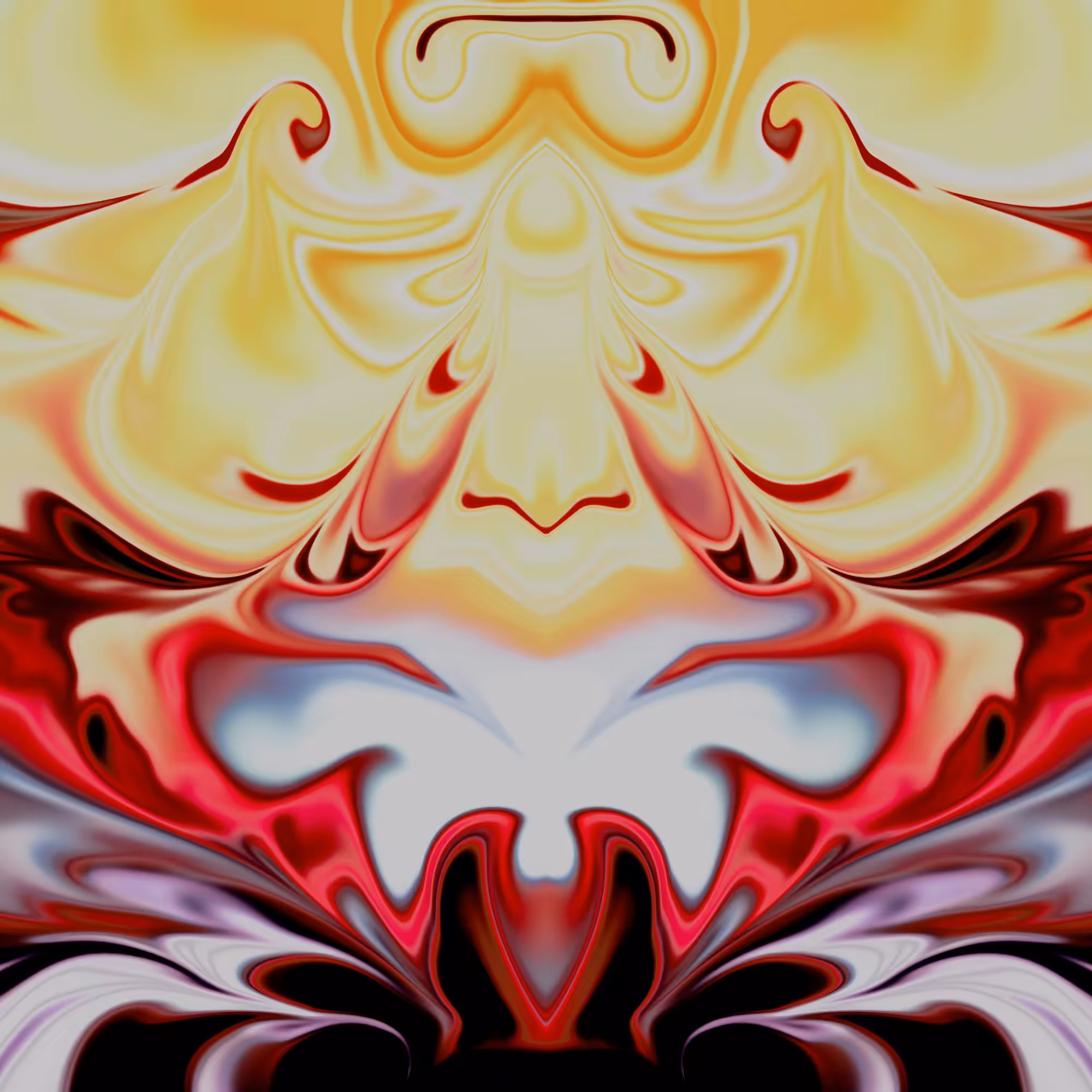 Burning flower as a symbol of boundless love