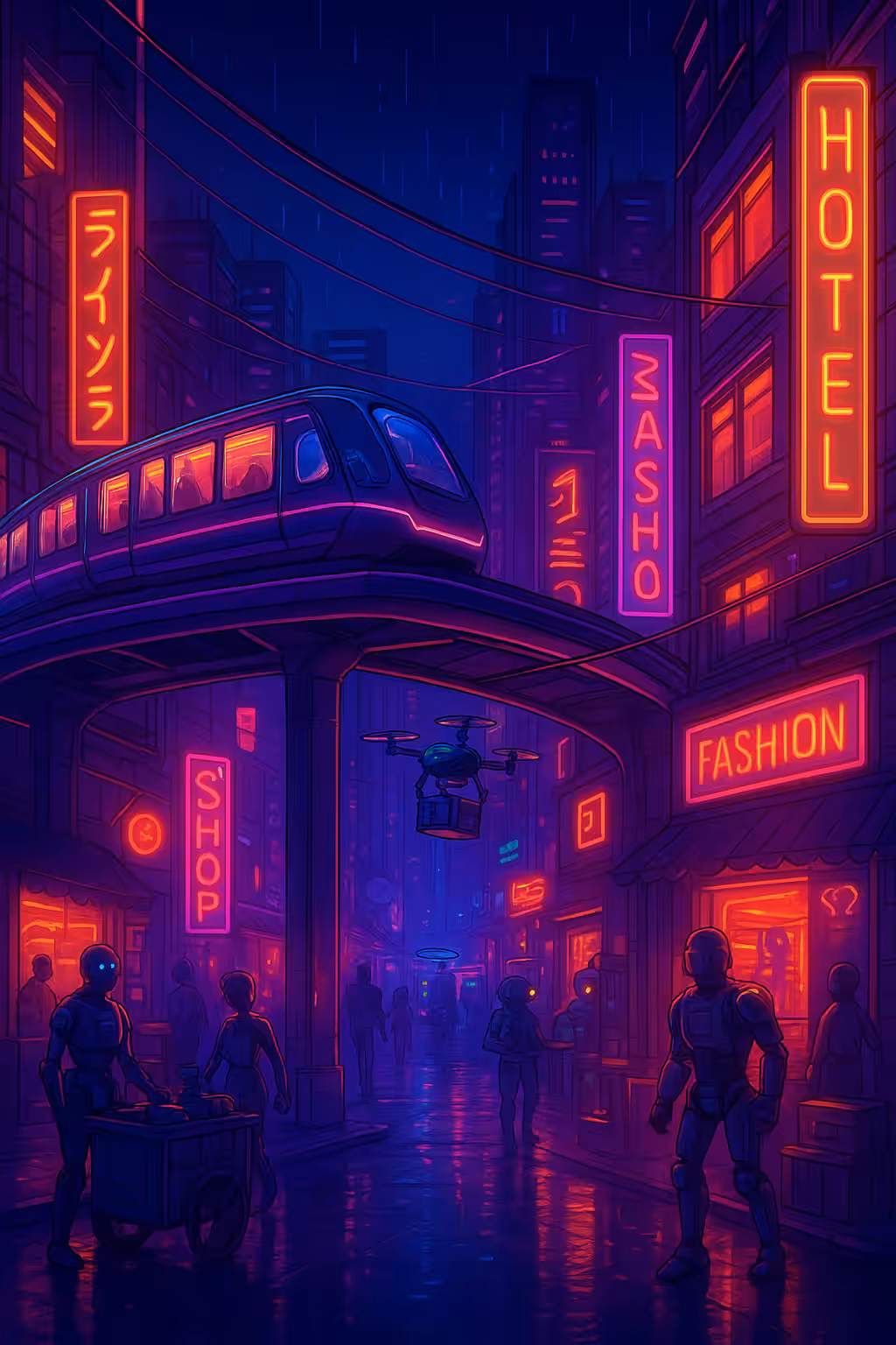 Neon city