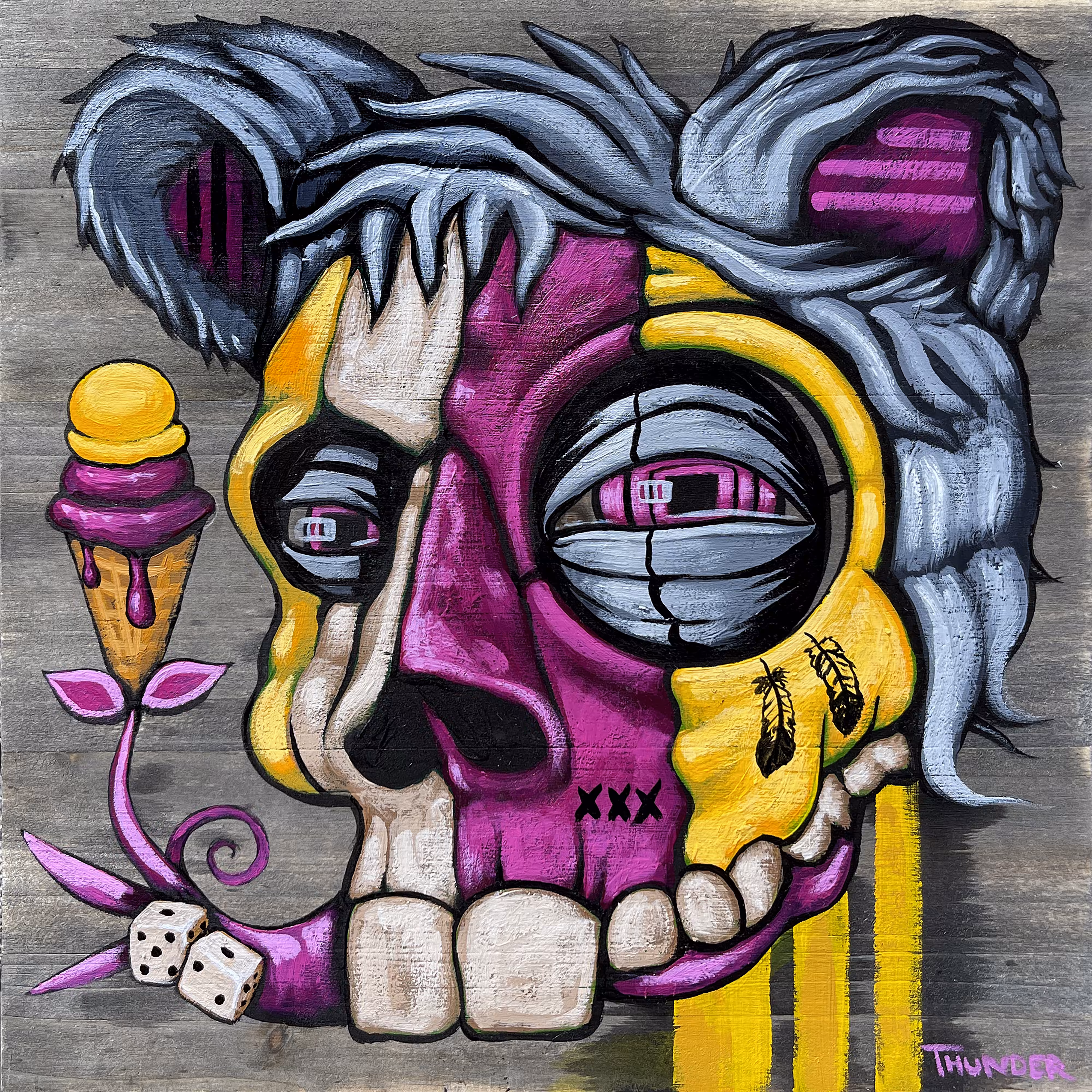 Bear with Rabbit Skull 3 #9/15