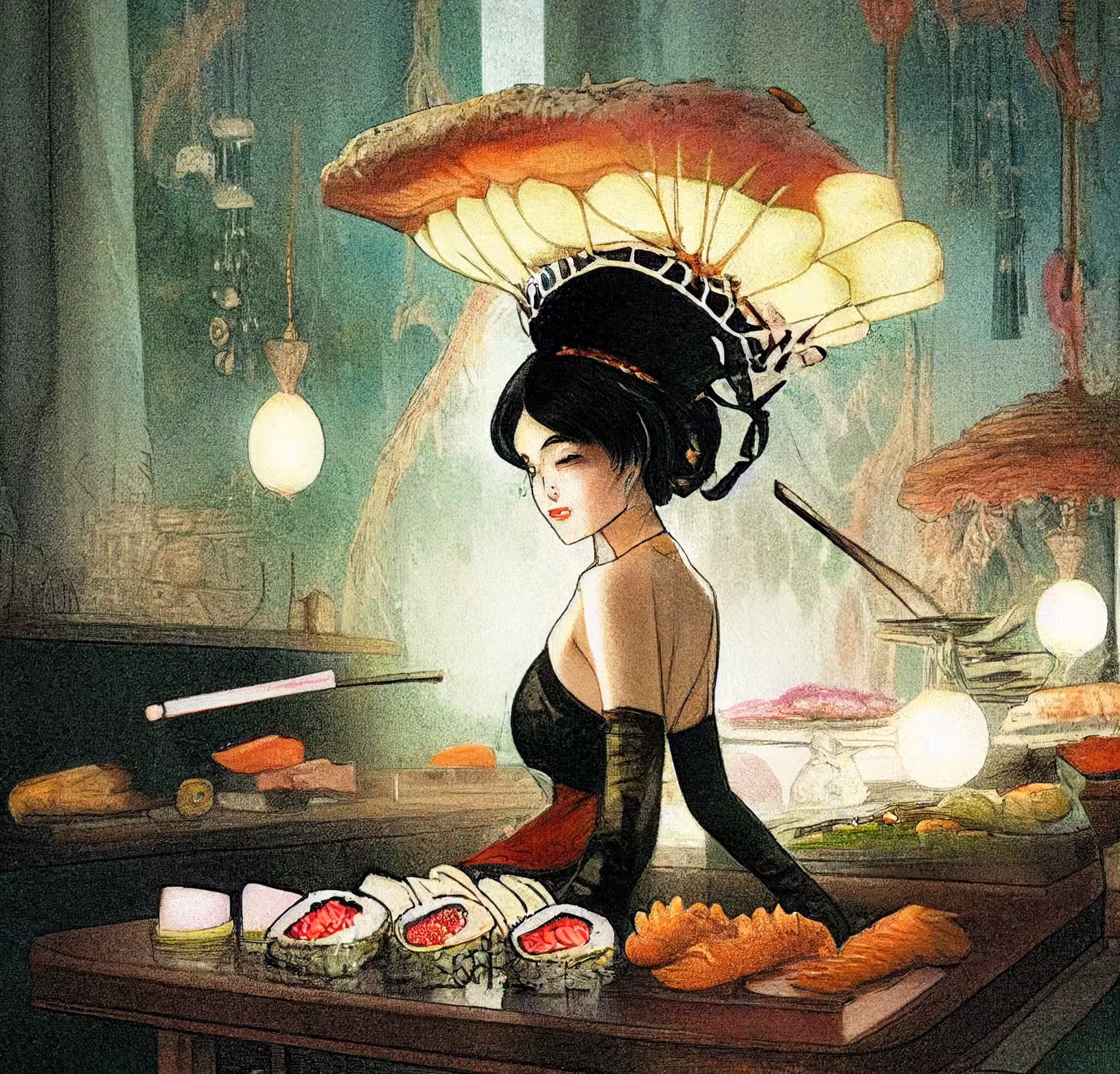 Midnight sushi jorney