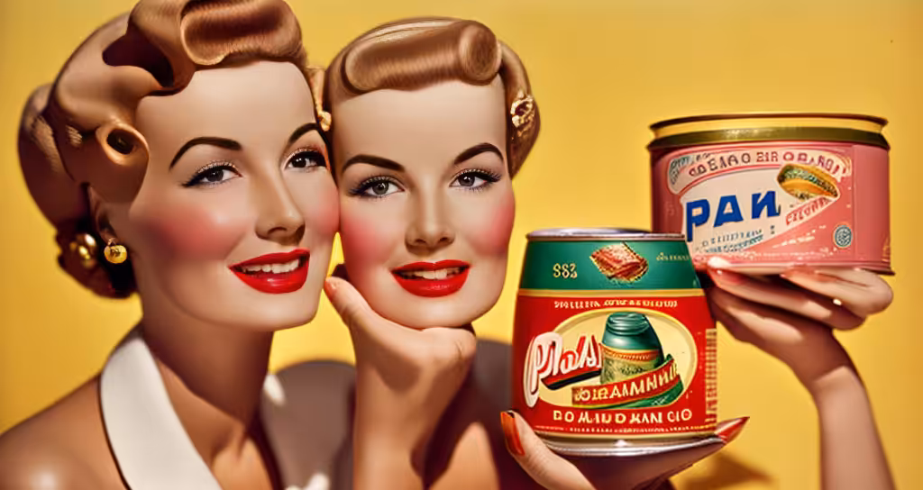 Spam woman in the 1950's