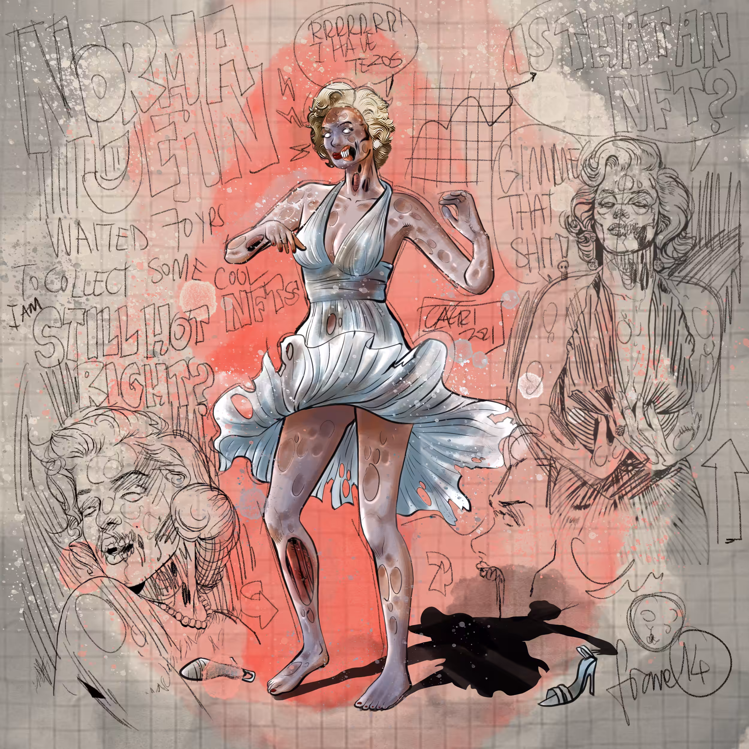 'DANCING ZOMBIES', ANIMATION FRAME #14