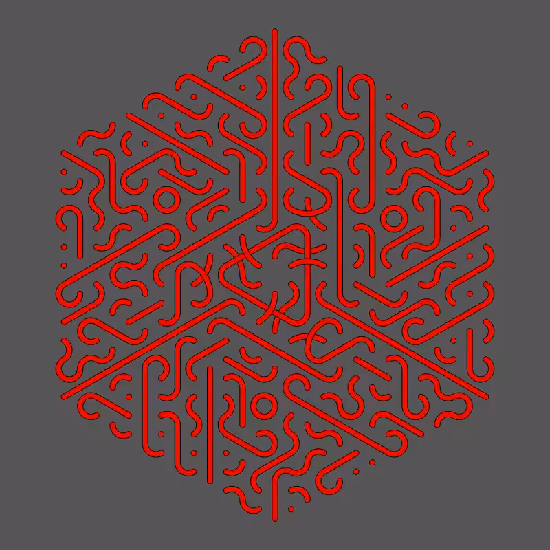 Threefold Symmetry - Dark Variations #217