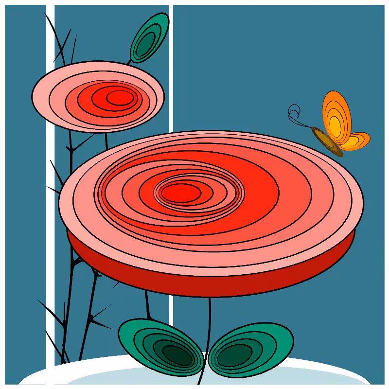 Butterfly & Roses #9