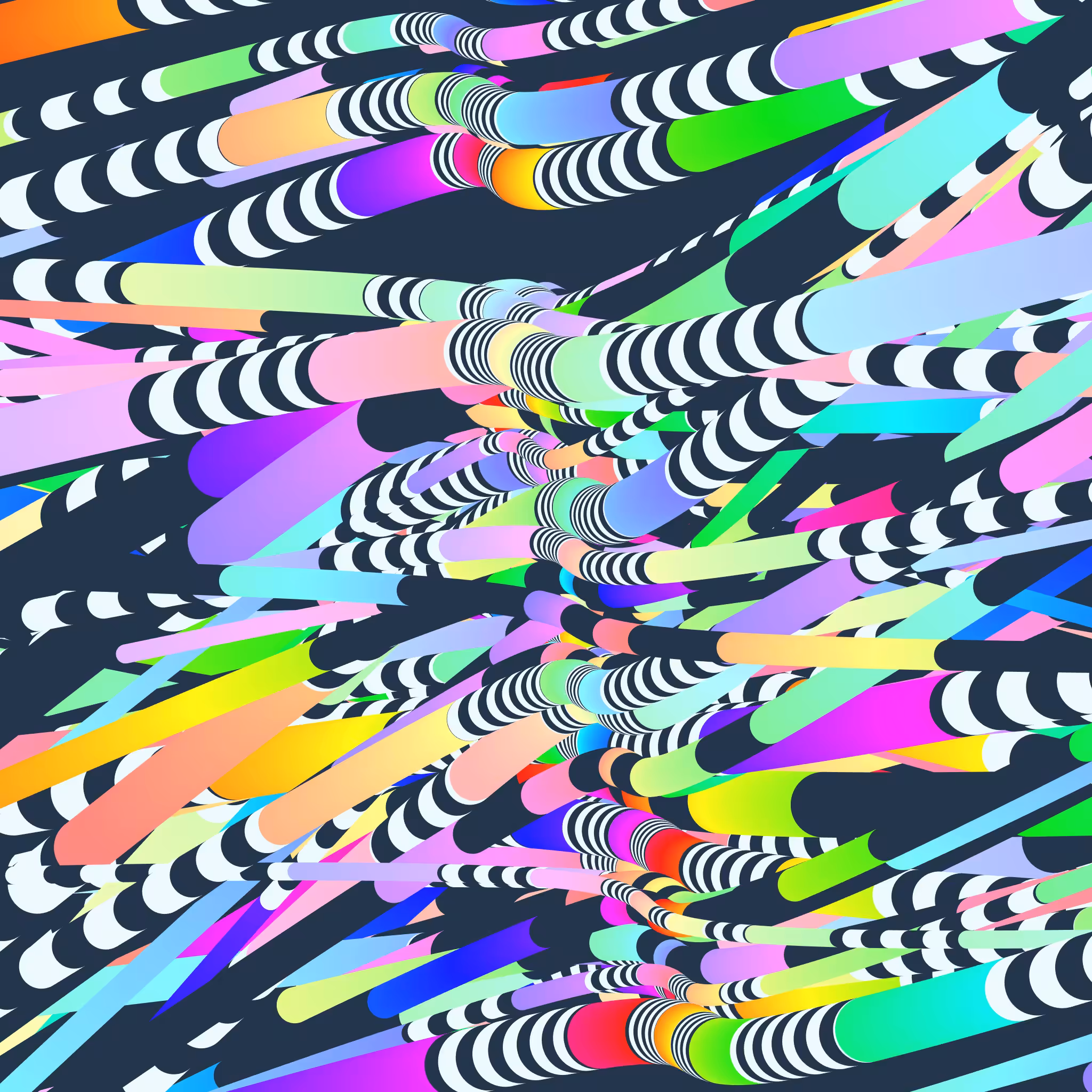 Stripey Hue Tubes No. 3