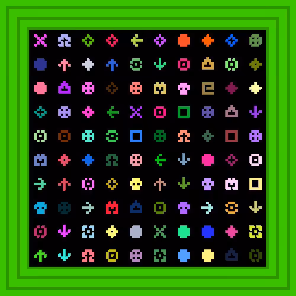 are cryptopunks overrated? :: Procedural Symbols #154/1000