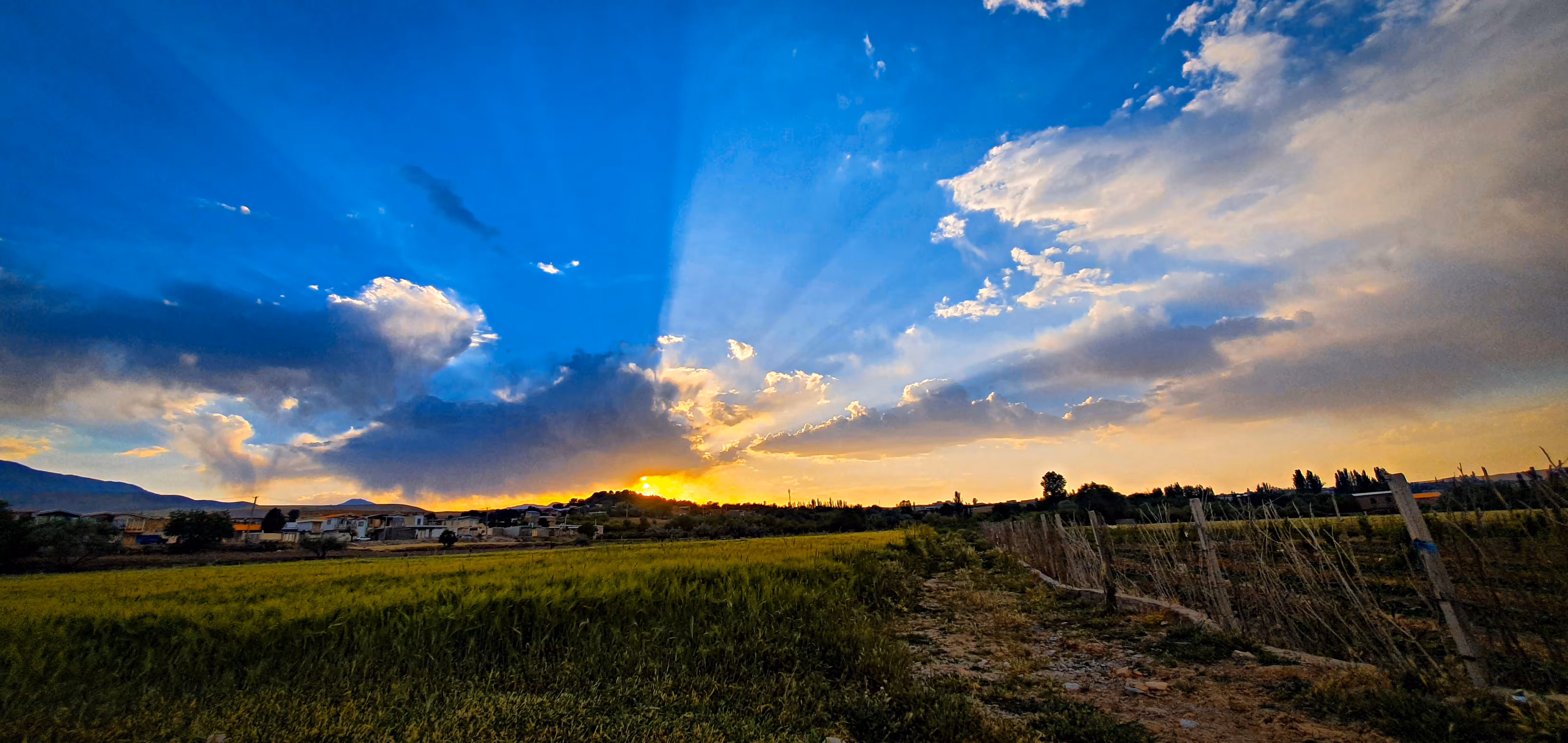  Sunset in the village