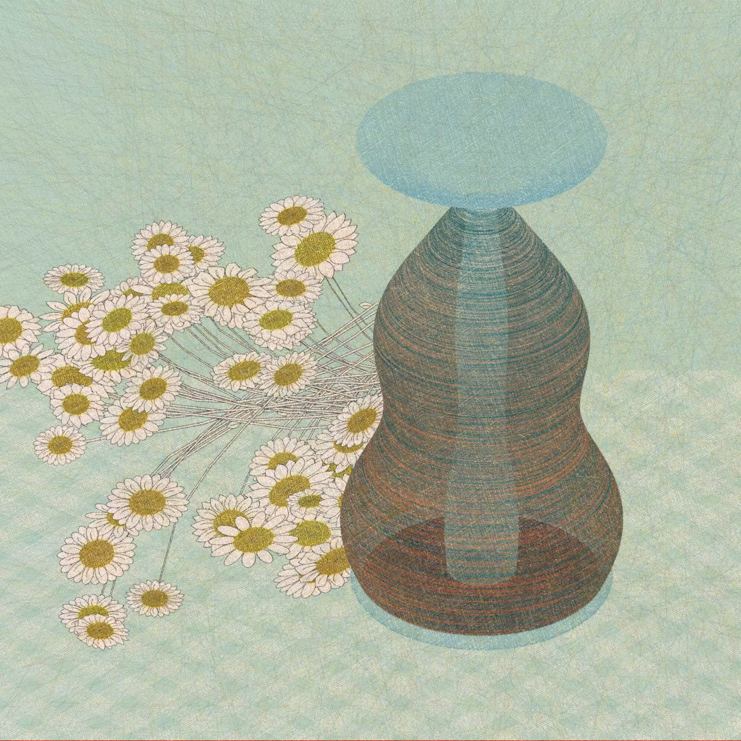 Vases and Daisies #14