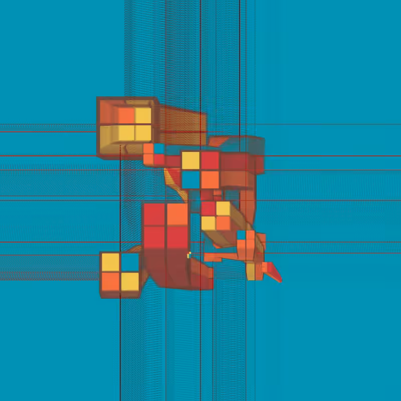 Living Squares Study III #34