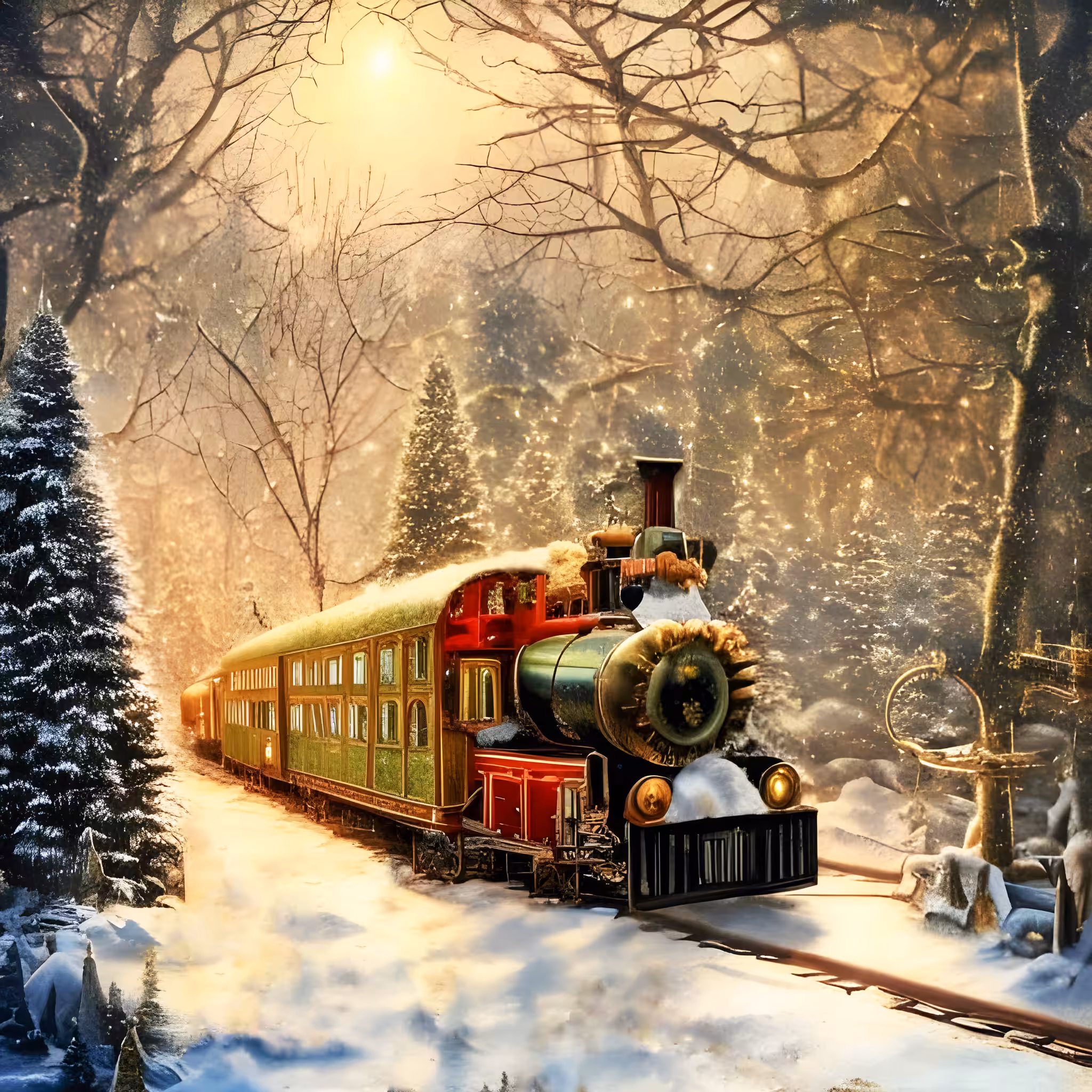 The Christmas Train's Arrival