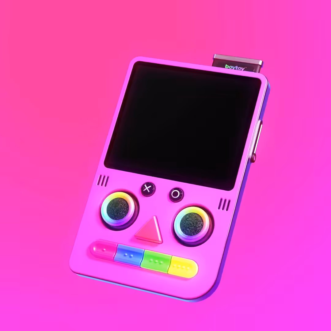 BOYTOY™ Handheld Game Console – Bubblegum