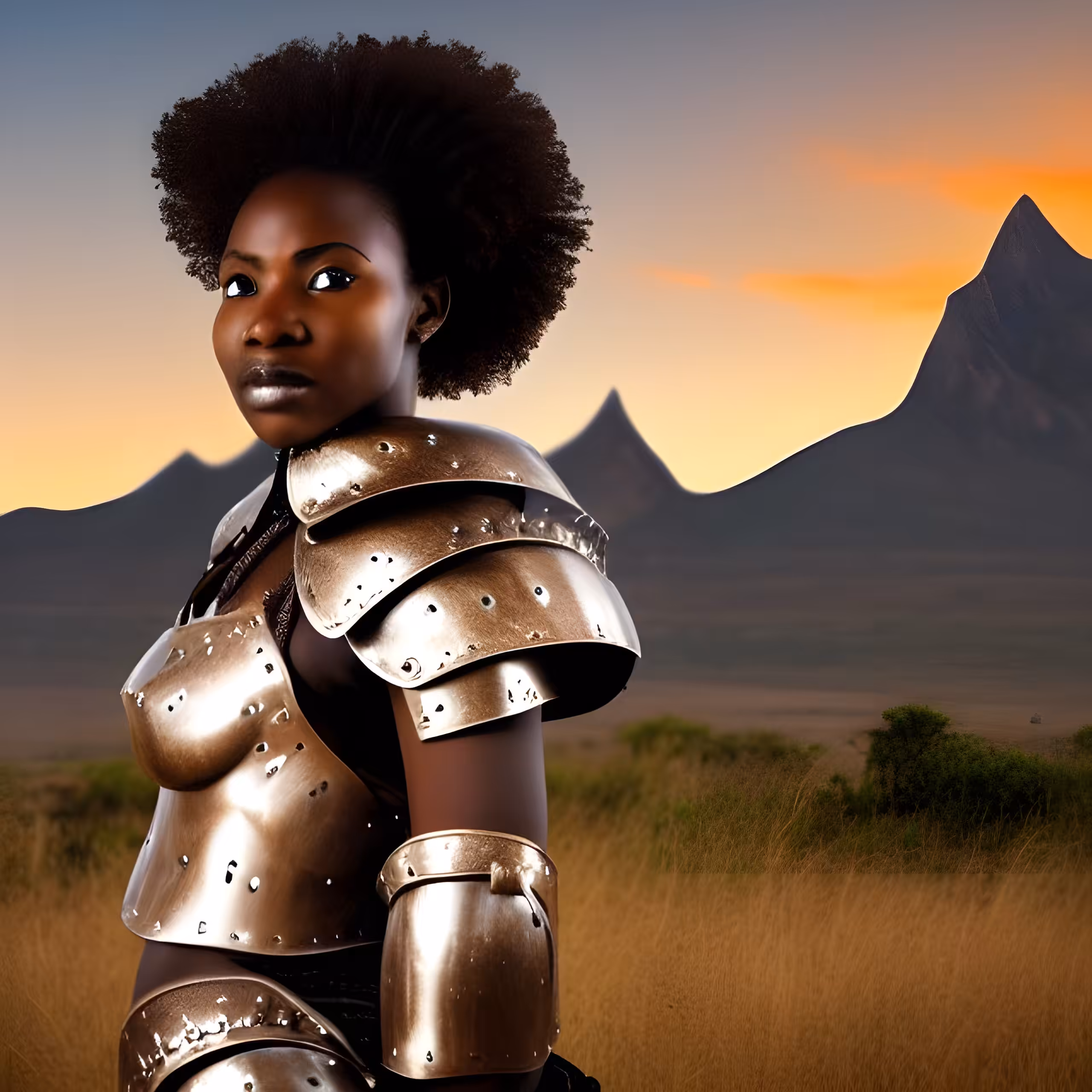 African Female Warriors Series  I: African Female Warrior 04