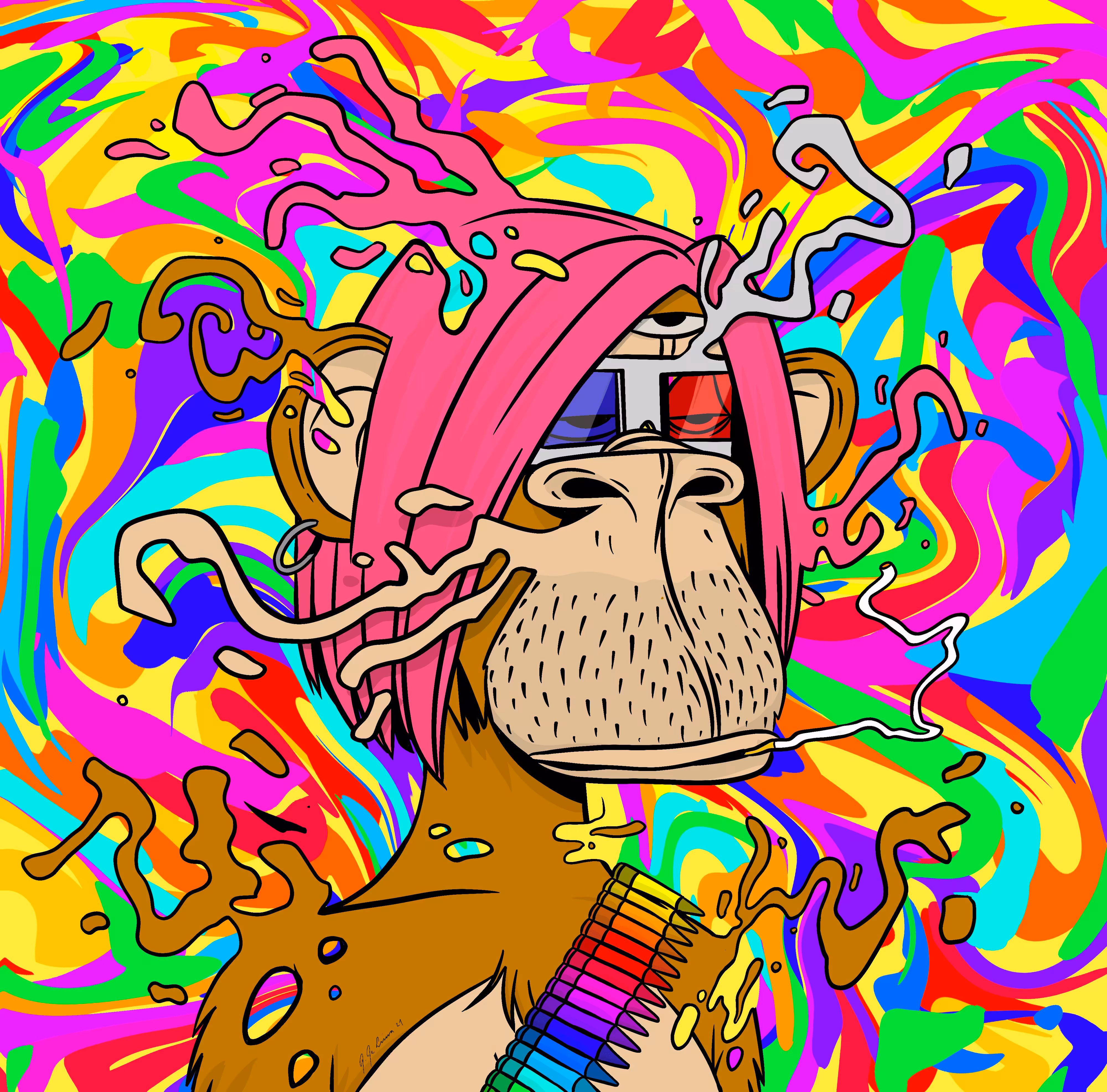 Bored ape remix #4563 - 1/1 Edition
