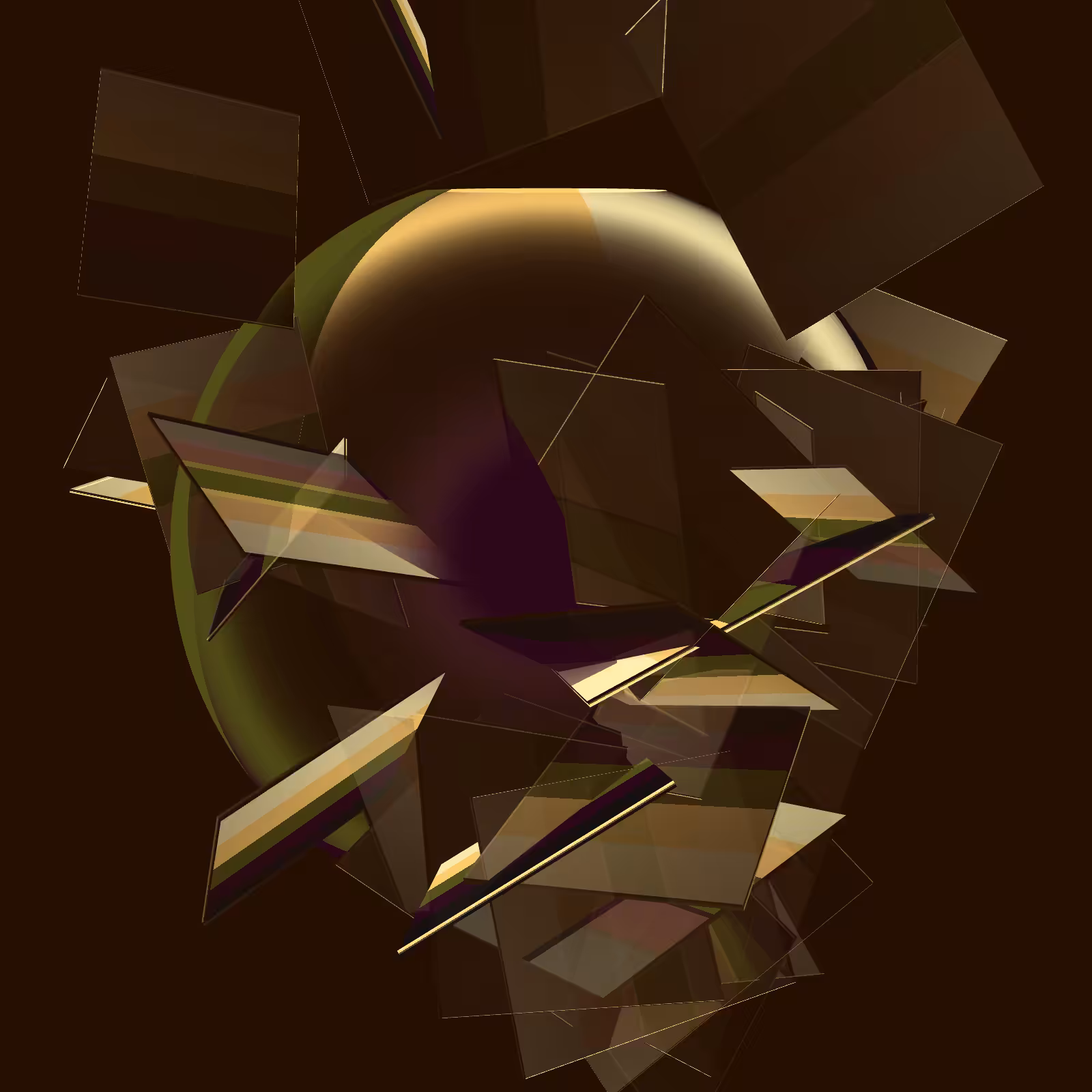 Composition with Sphere  #26