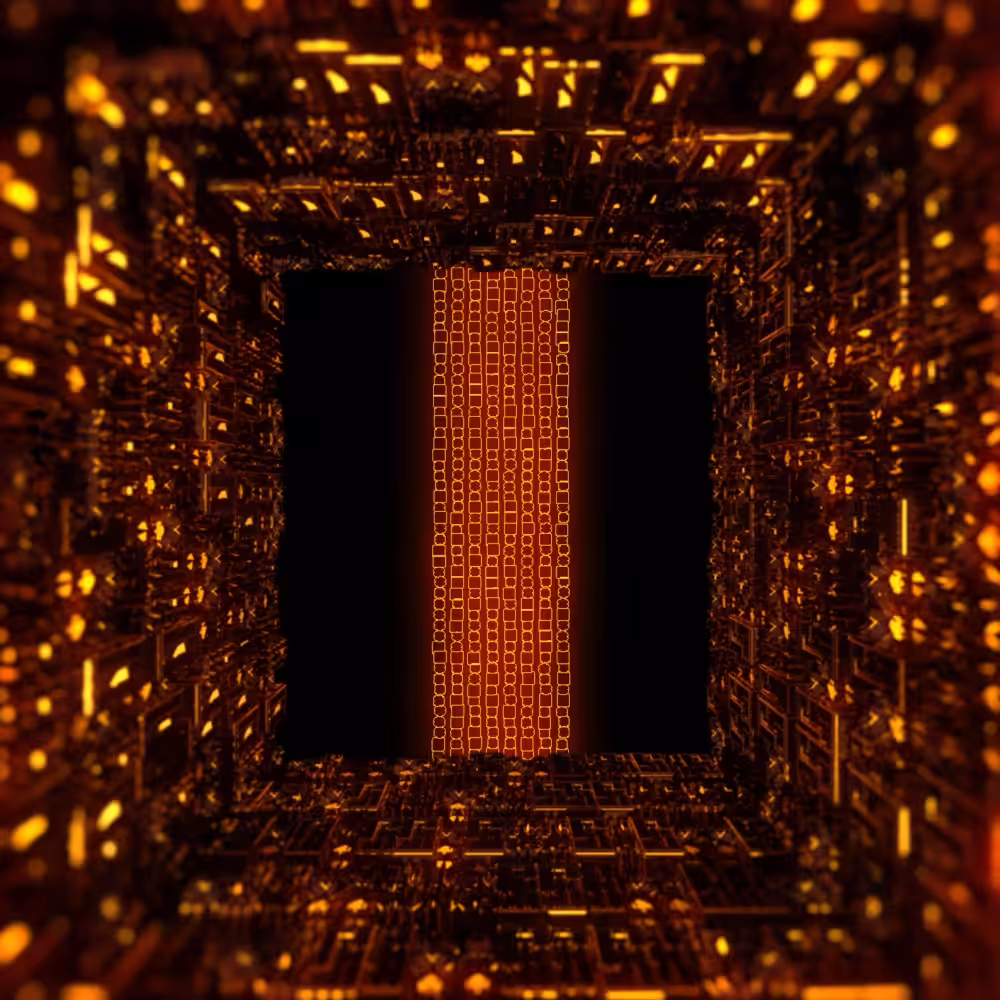 Fiery Golden Blocks