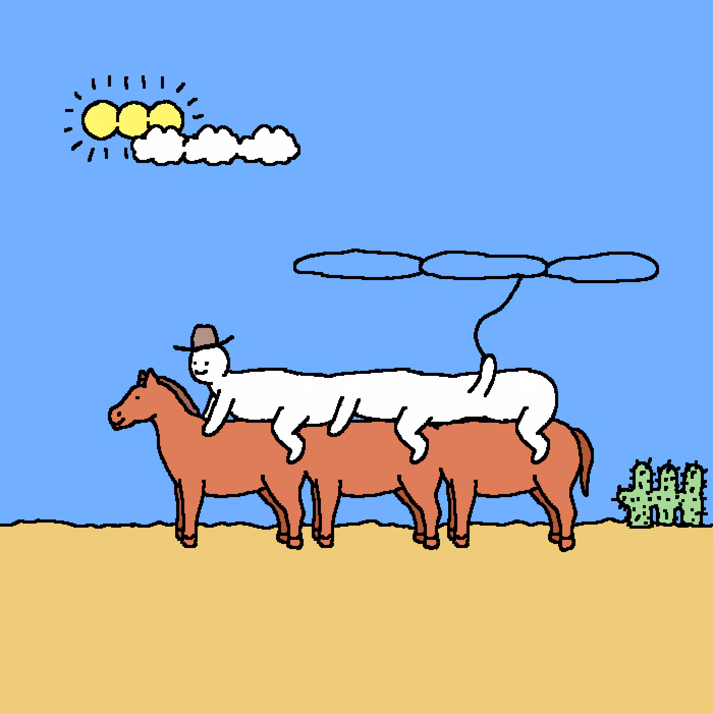 Horsipede cowboy edition