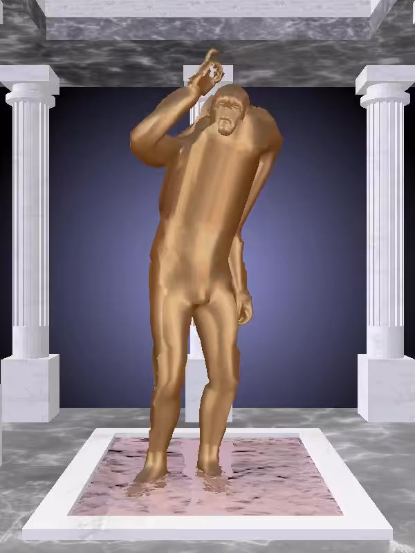The Arguing Old Bronze Man #5695