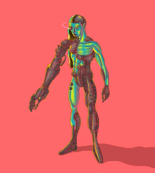 Alieniverse #30 (Humanoid cyberpunk)