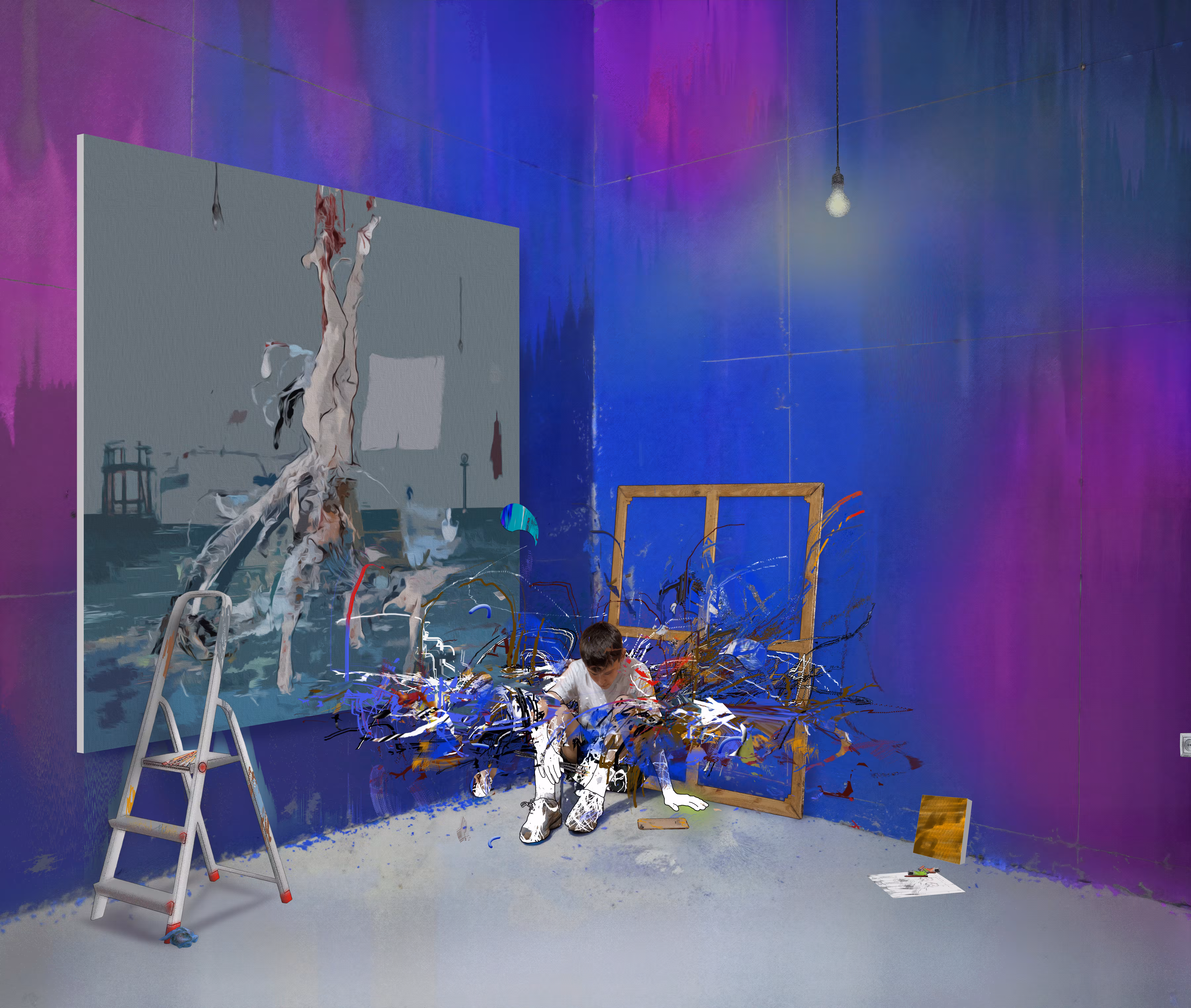 Preparing for the exhibition
