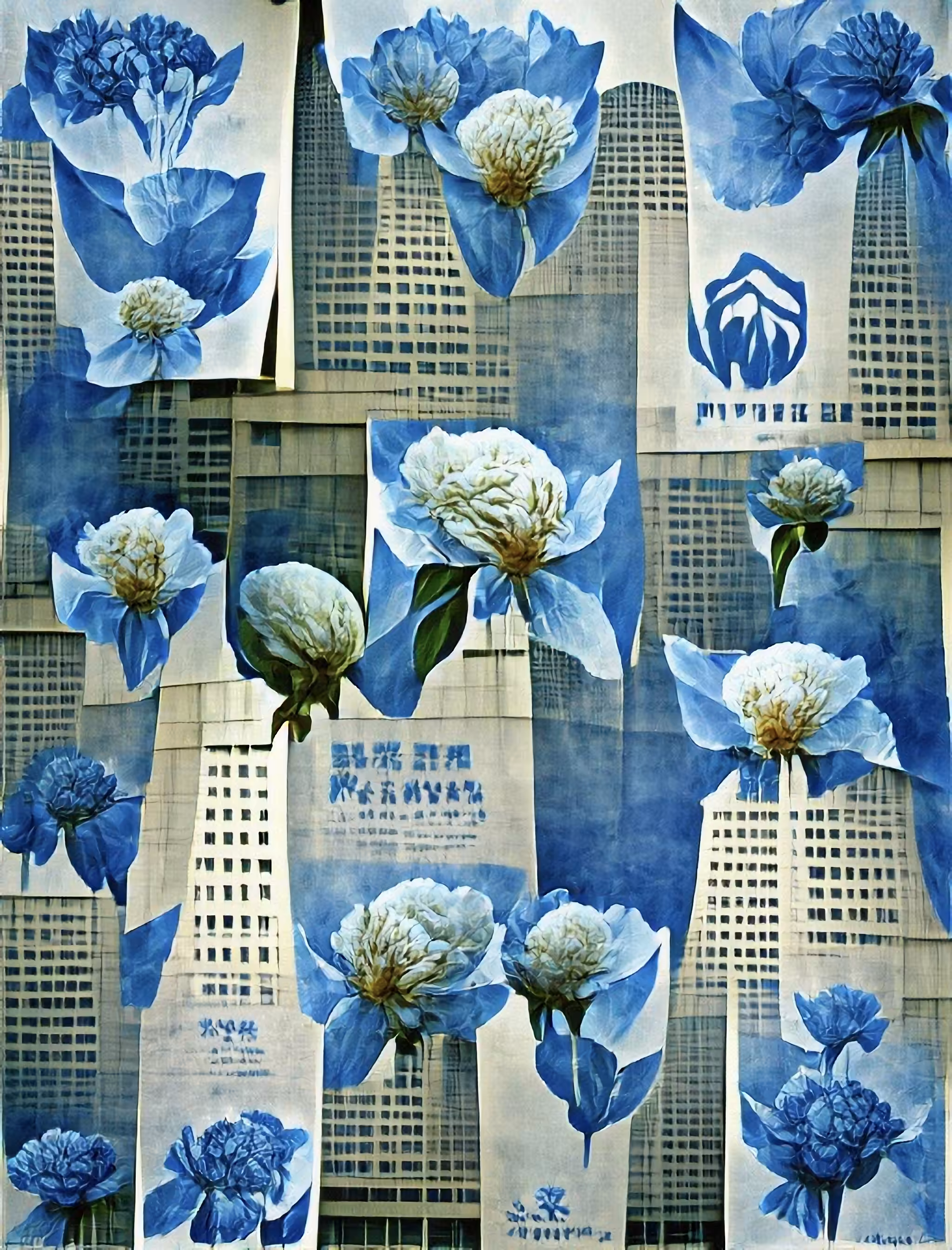 Buildings & Peonies