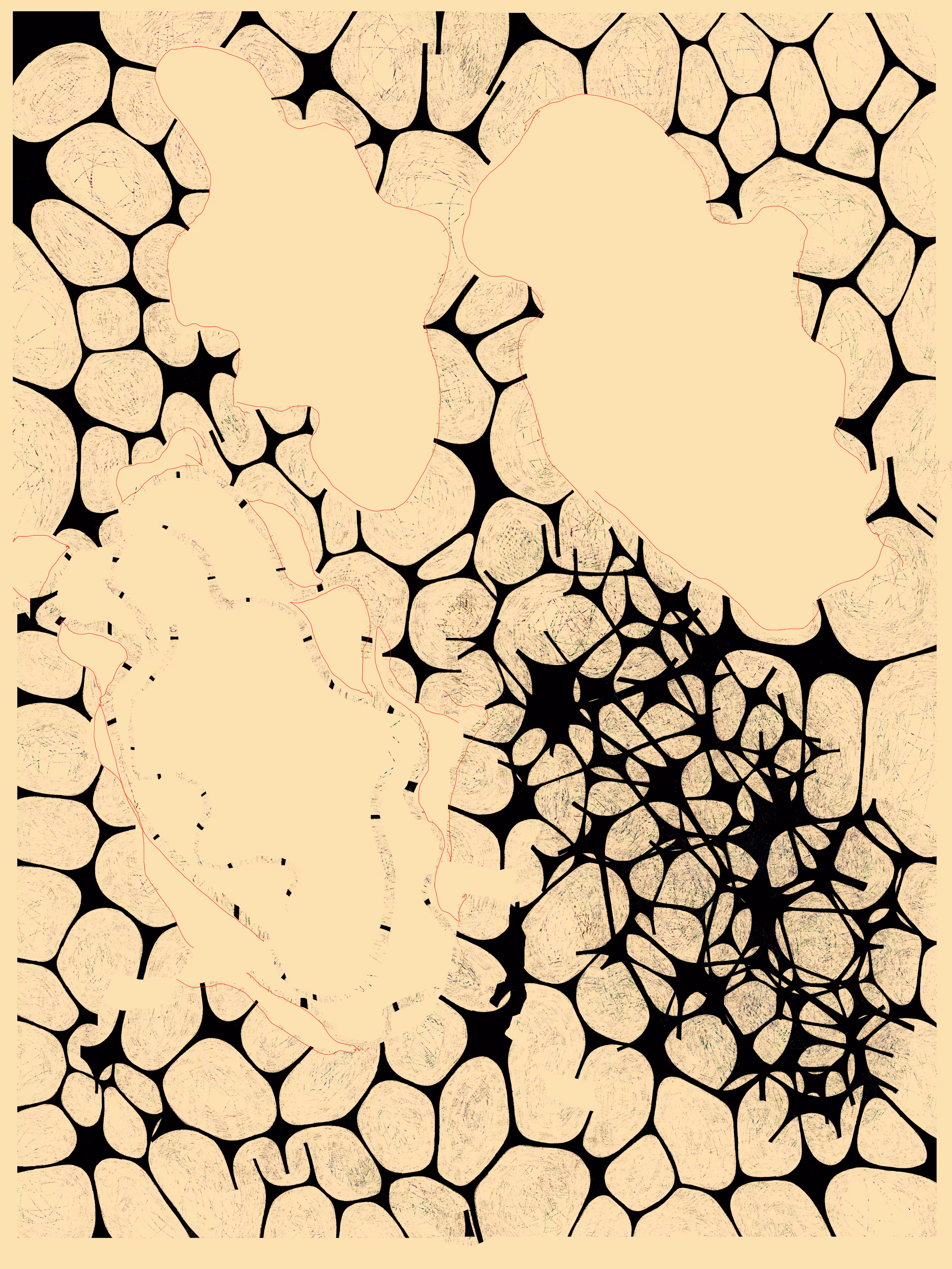 digital drawings: destructive mapping