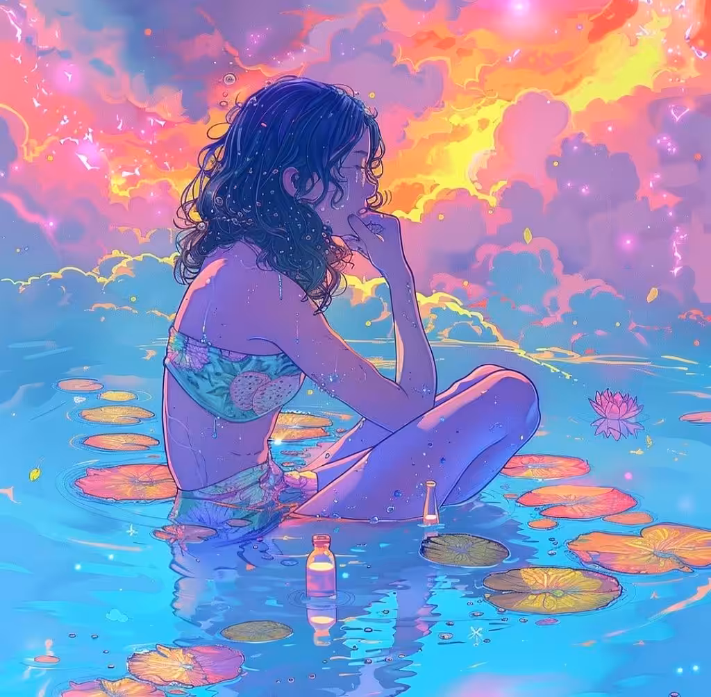 The Secret in the Cup  : Reflections in the Lily Pond