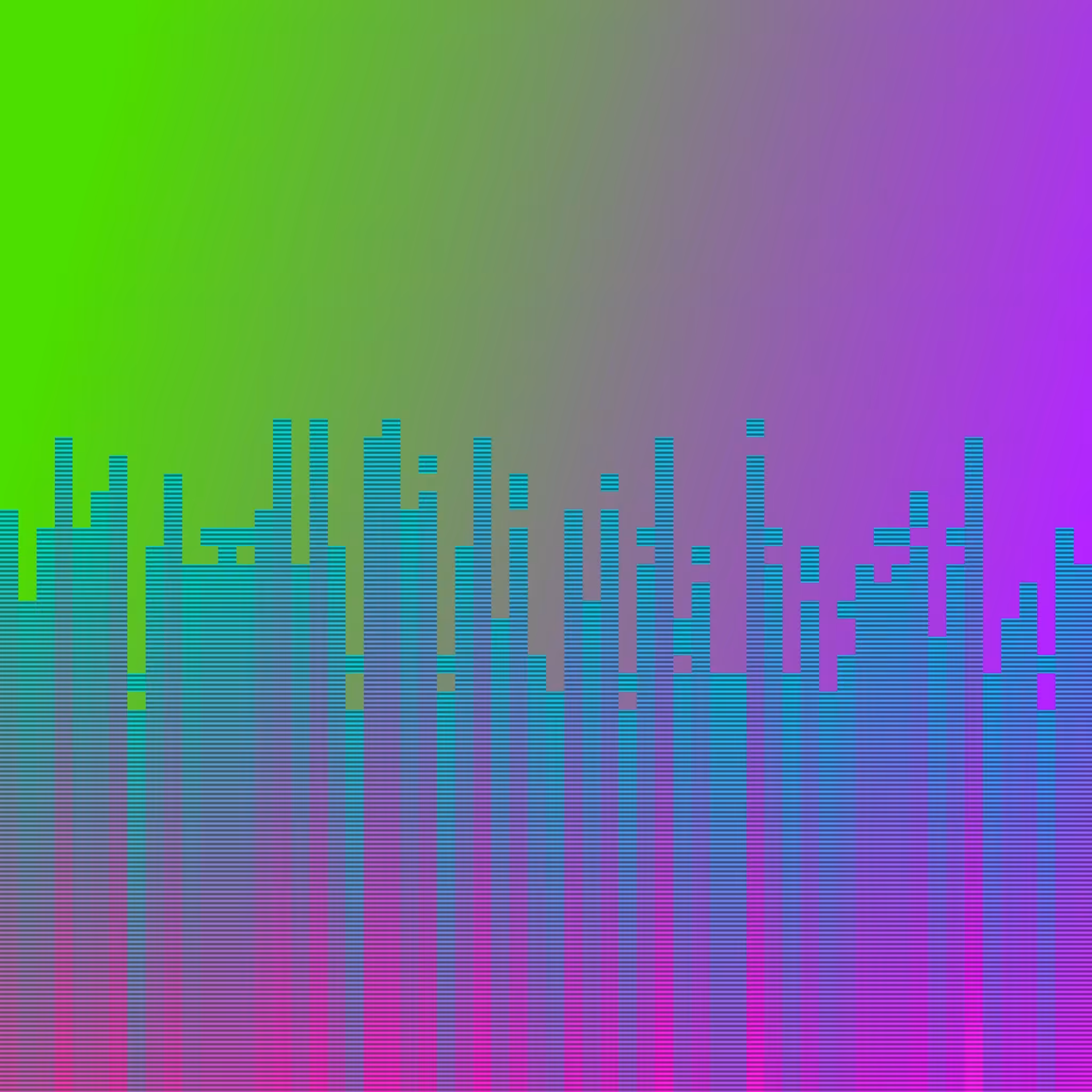 Blue Pixels Stripes