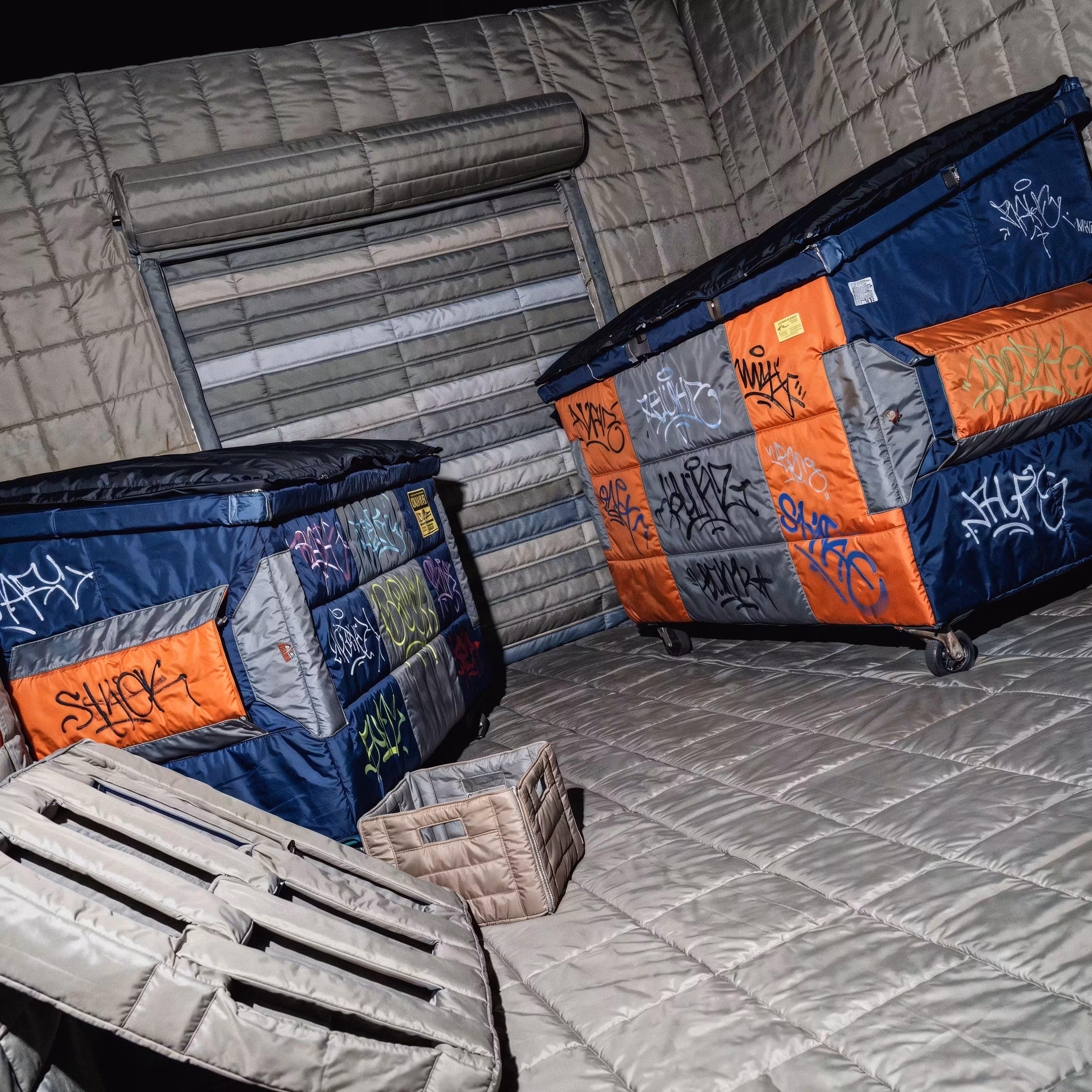 its behind the dumpster