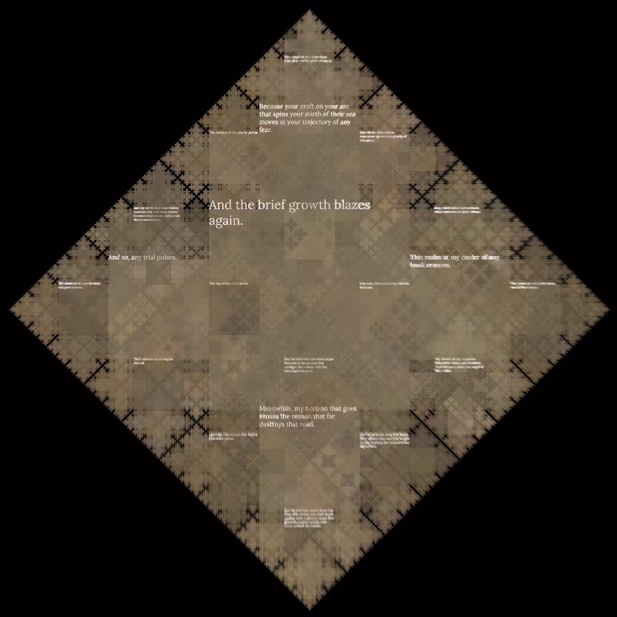 Diamond Fractal Fire #142