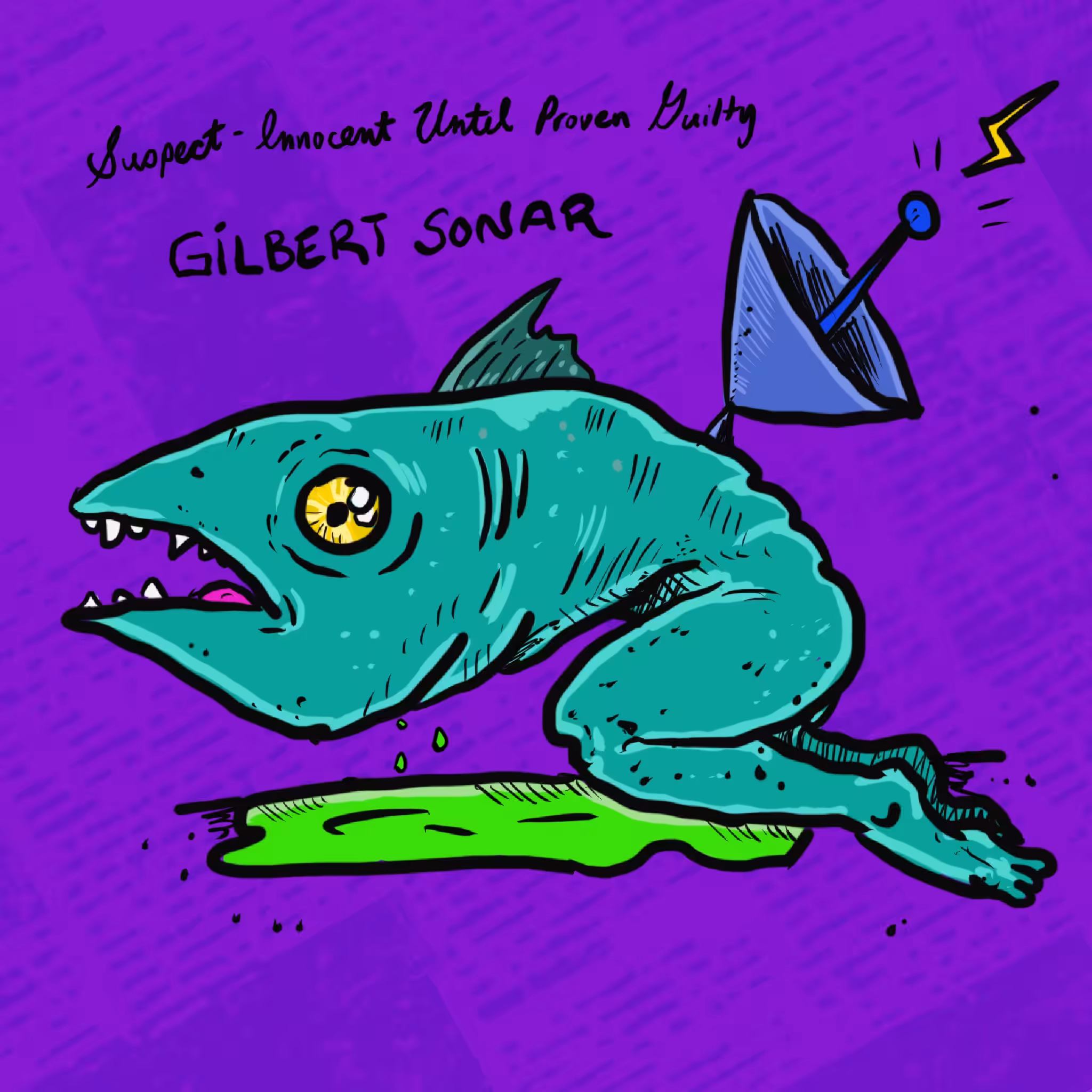 Crypto Carnies Vol 2: Who spilled the toxic ooze?: Gilbert Sonar (Suspect - Innocent until proven Guilty)