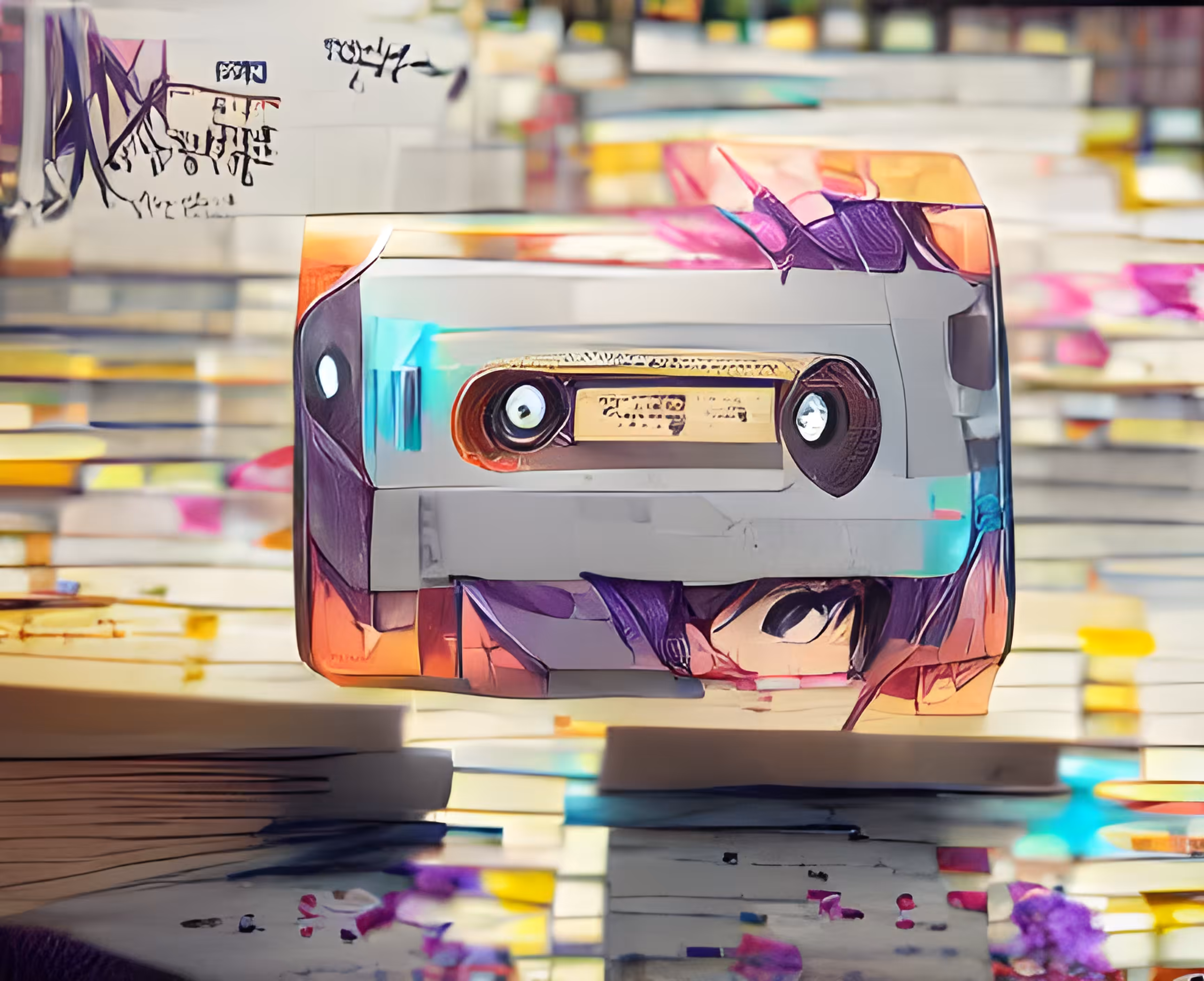 Cool Cassette: David Revoy/ Pixiv/ Anime