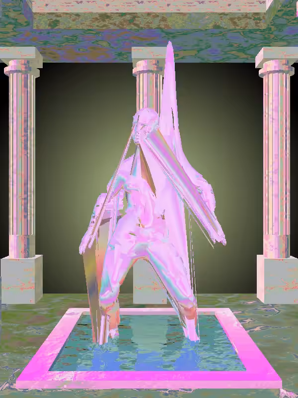 HeavenComputer: The Dancing Light Blue Woman #7140