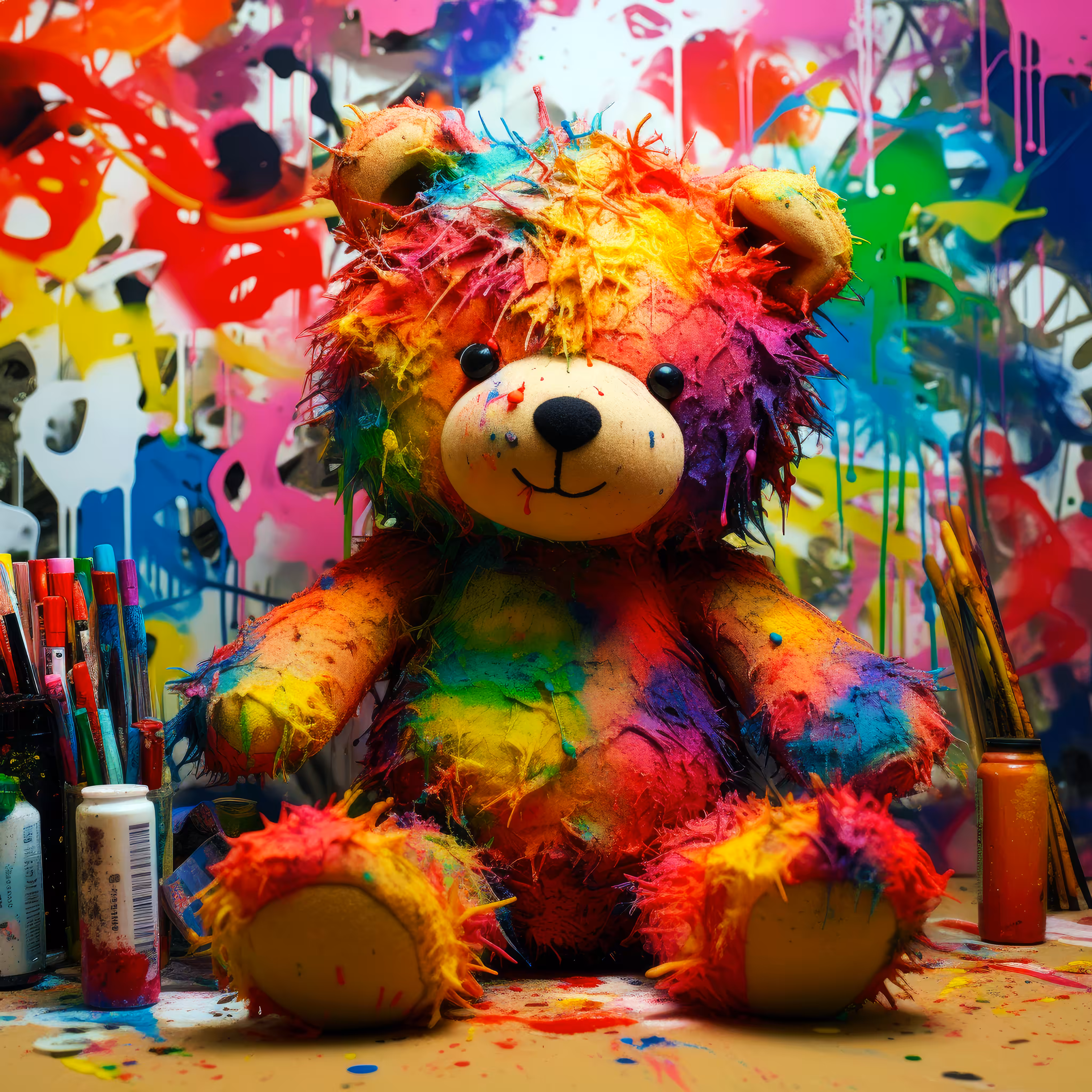 Ai Bear Art from GummyLSD: Rise From The Canvas