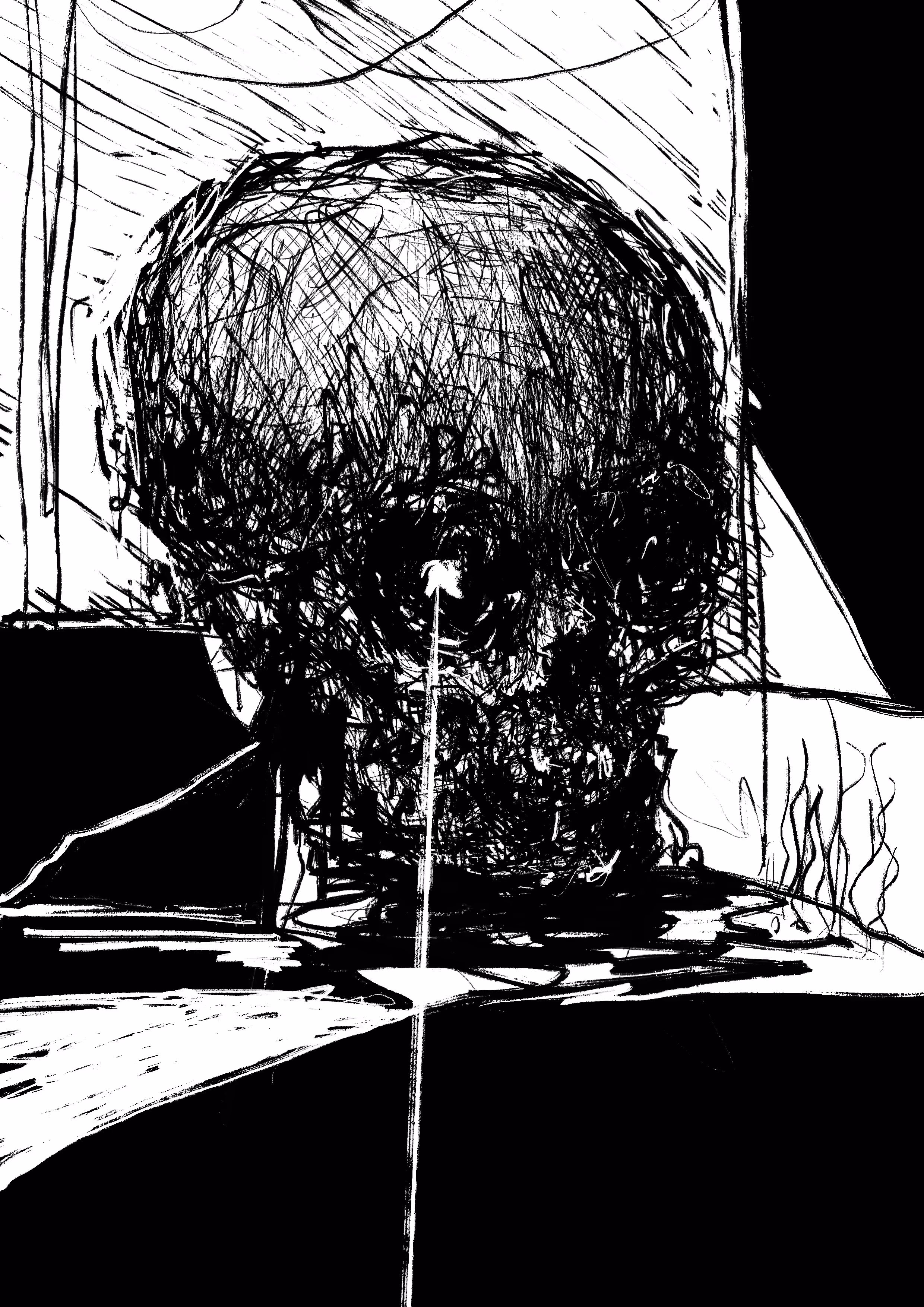 Skull Drawing 6
