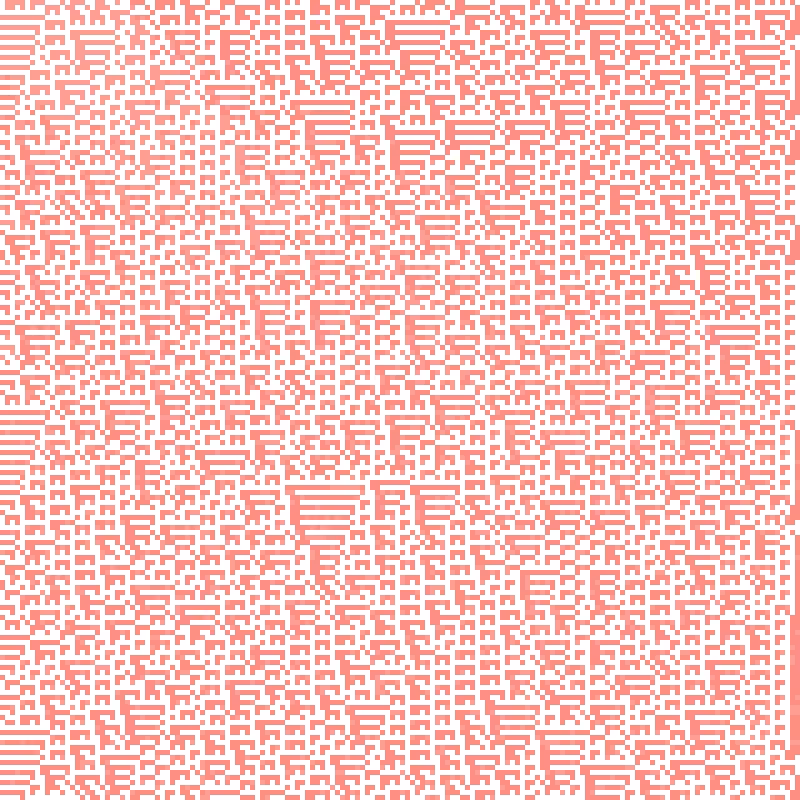 Colored Elementary Cellular Automaton #151