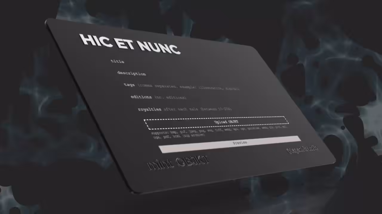 Untitled OBJKT - Black Card