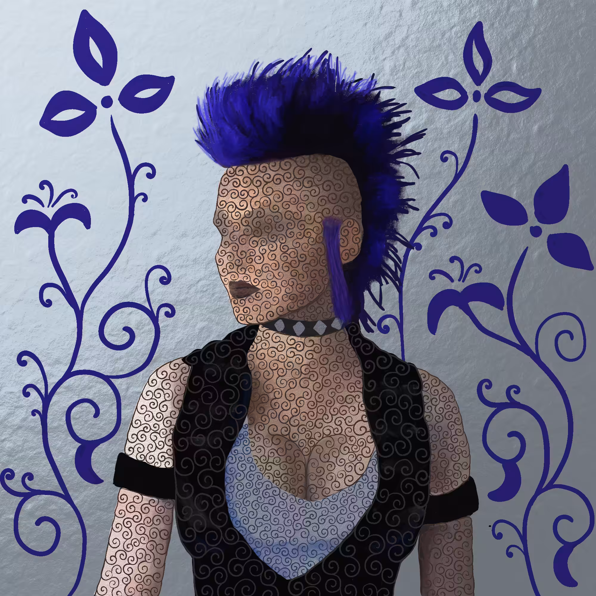 Dark blue Ruby